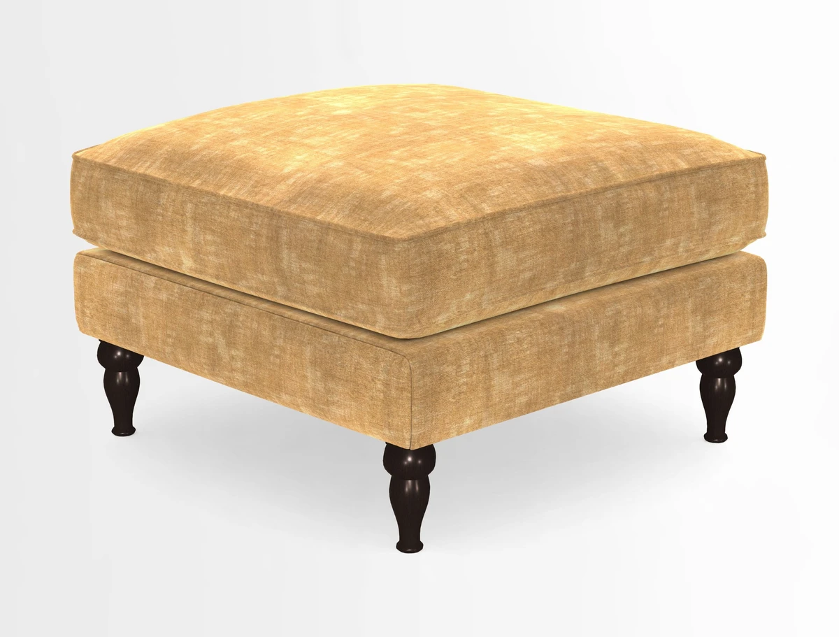Cooksbridge Standard Footstool in Two Tone Plain Biscuit