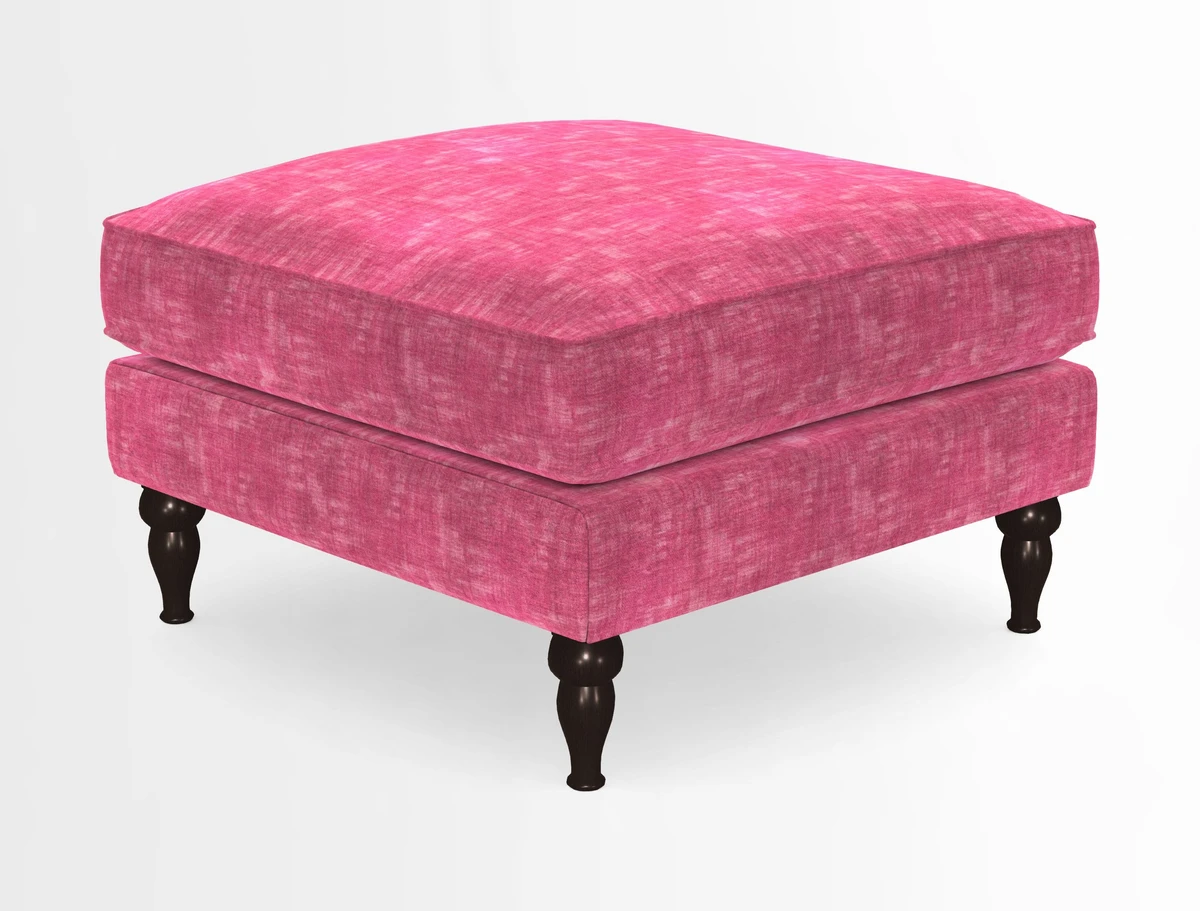 Cooksbridge Standard Footstool in Two Tone Plain Biscuit