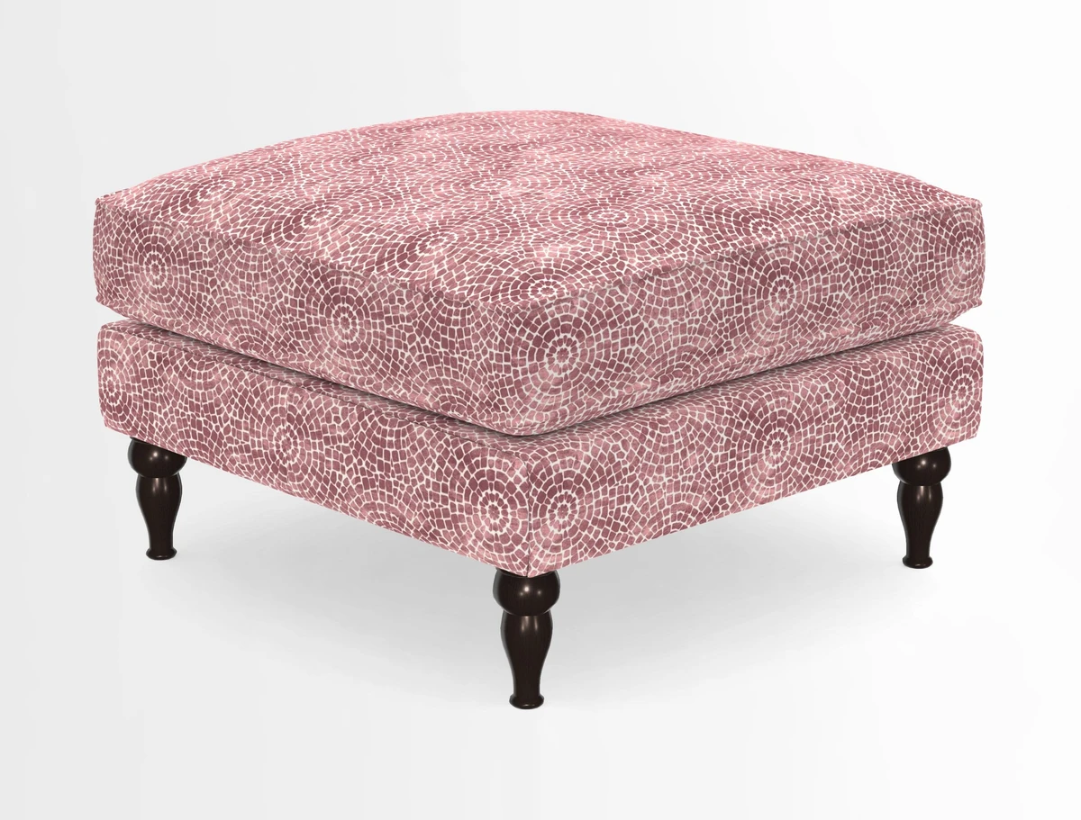 Cooksbridge Standard Footstool in Two Tone Plain Biscuit
