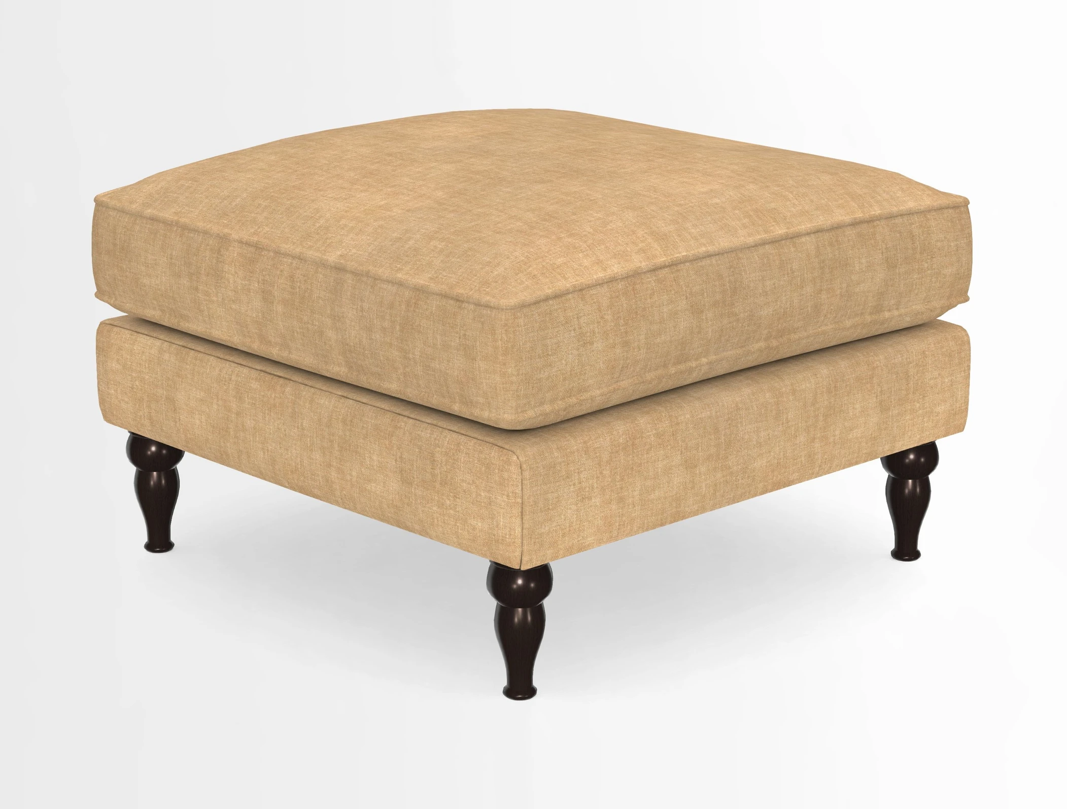 Cooksbridge Standard Footstool in Two Tone Plain Biscuit