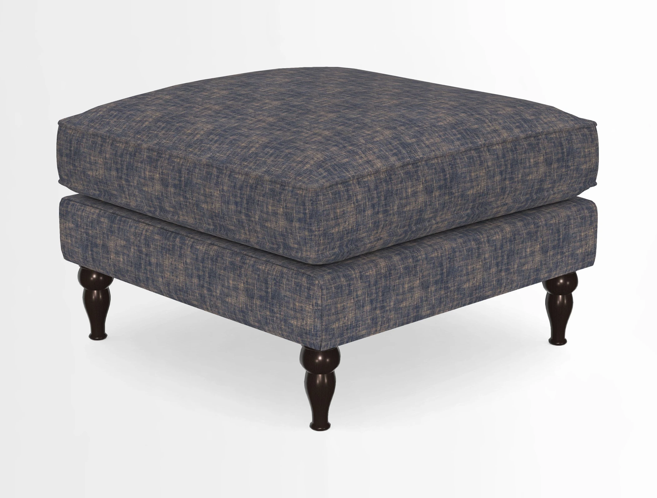 Cooksbridge Standard Footstool in Two Tone Plain Biscuit
