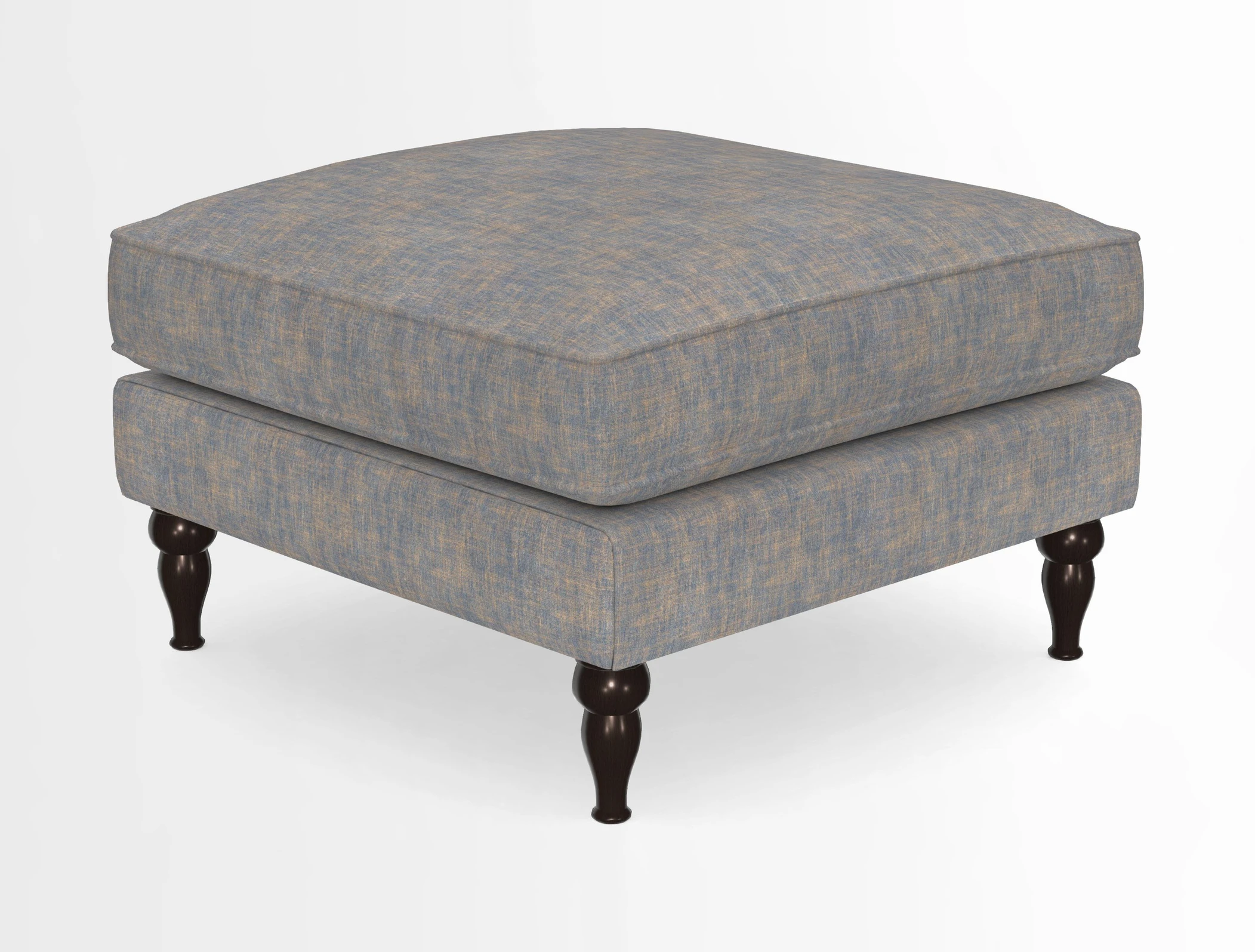 Cooksbridge Standard Footstool in Two Tone Plain Biscuit