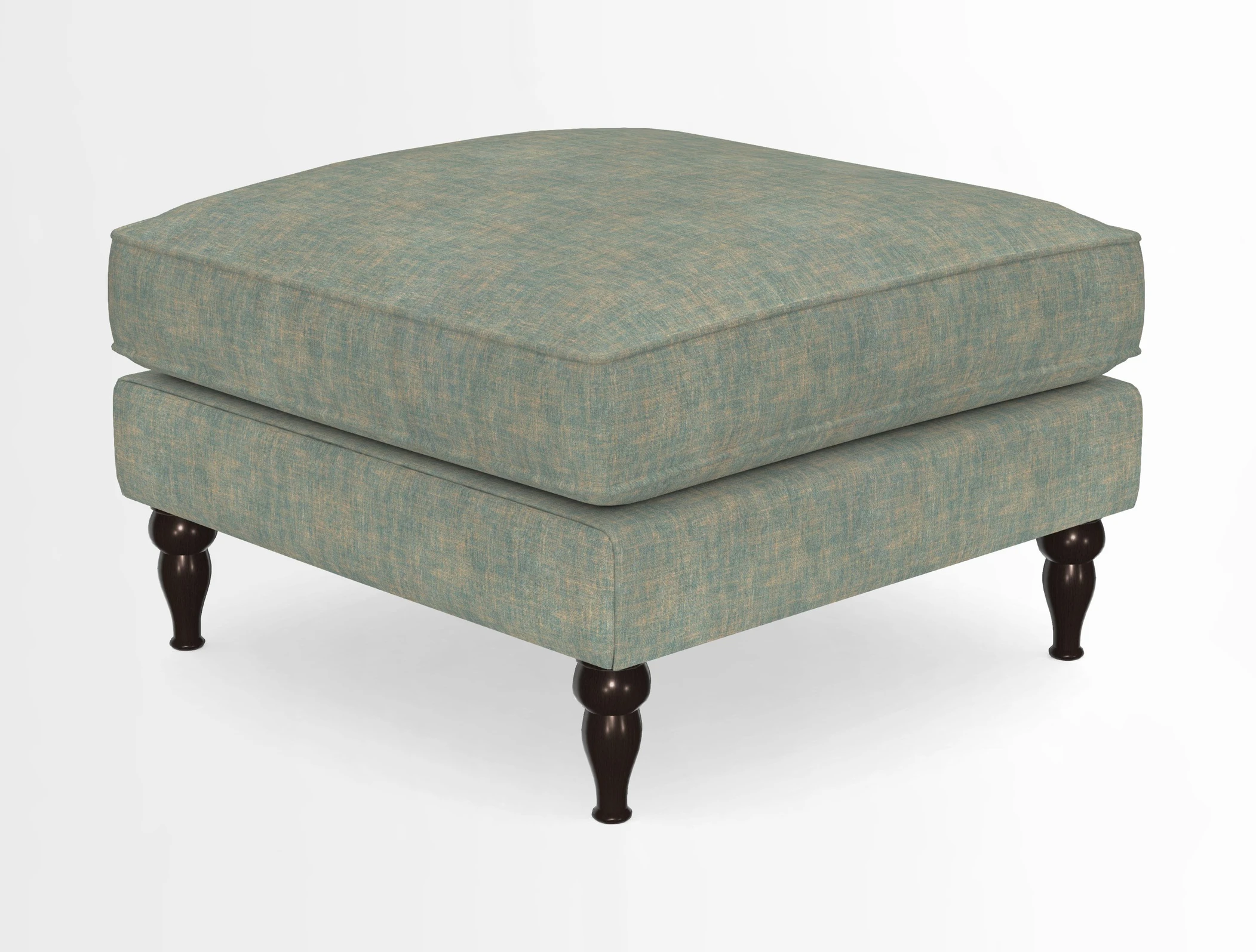 Cooksbridge Standard Footstool in Two Tone Plain Biscuit