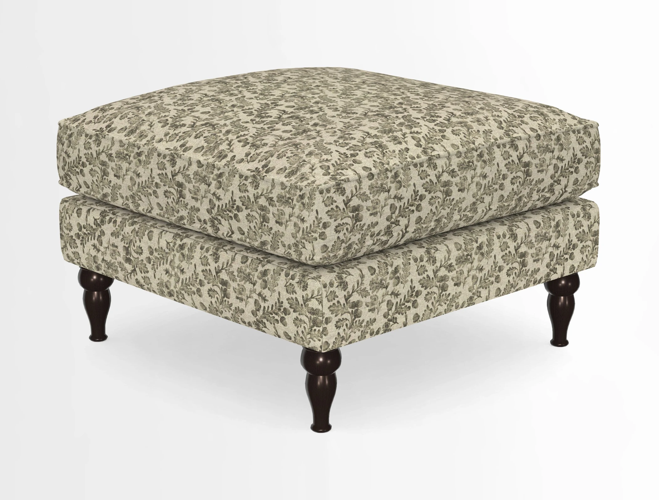 Cooksbridge Standard Footstool in Two Tone Plain Biscuit
