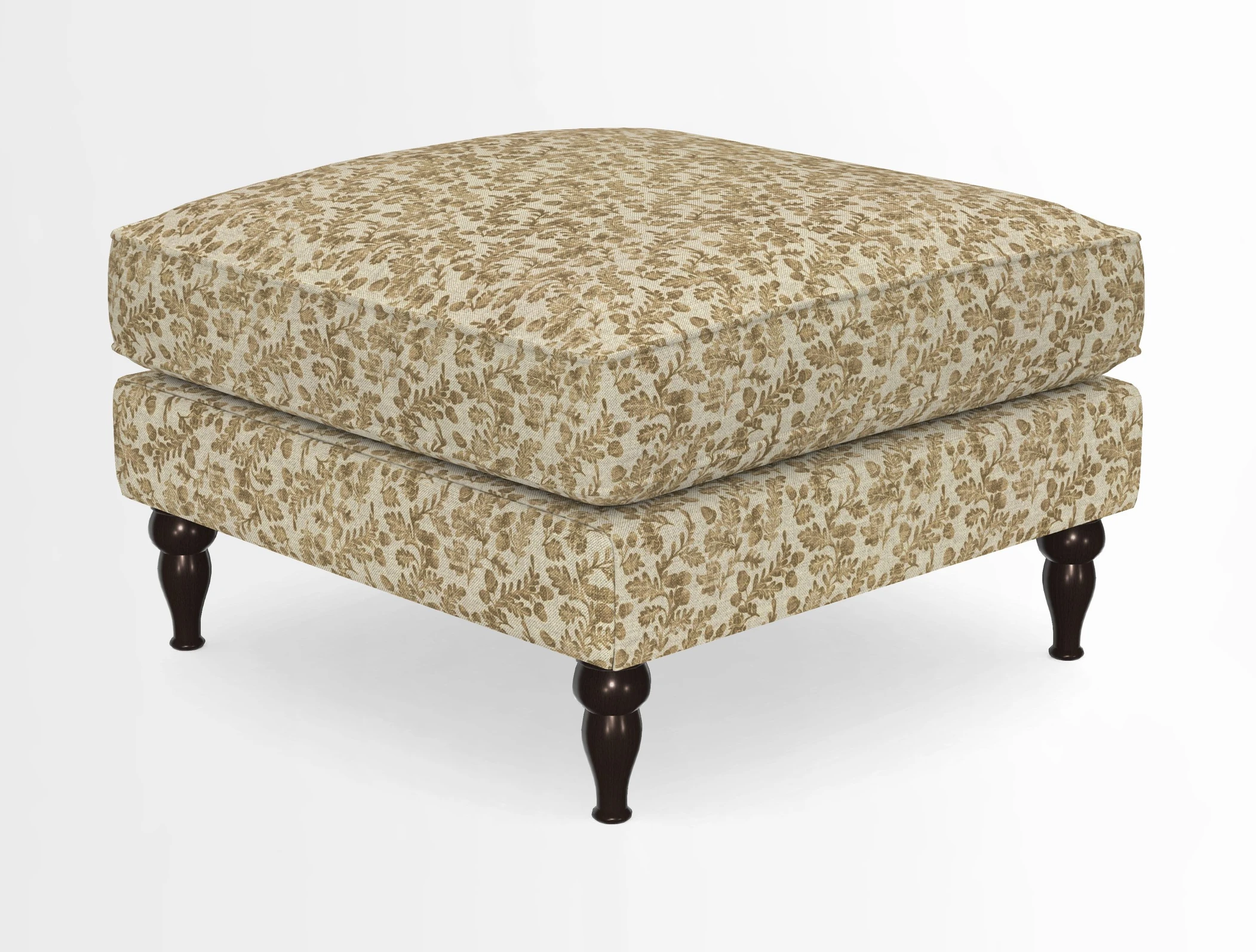 Cooksbridge Standard Footstool in Two Tone Plain Biscuit