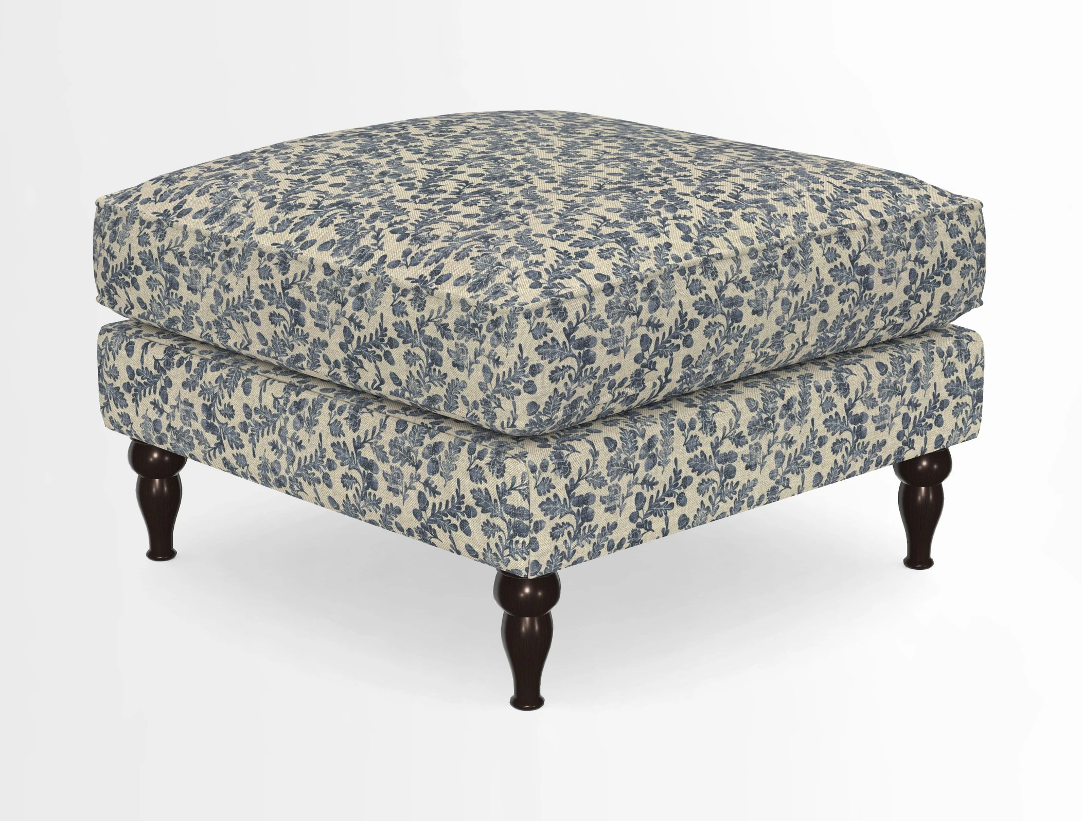 Cooksbridge Standard Footstool in Two Tone Plain Biscuit