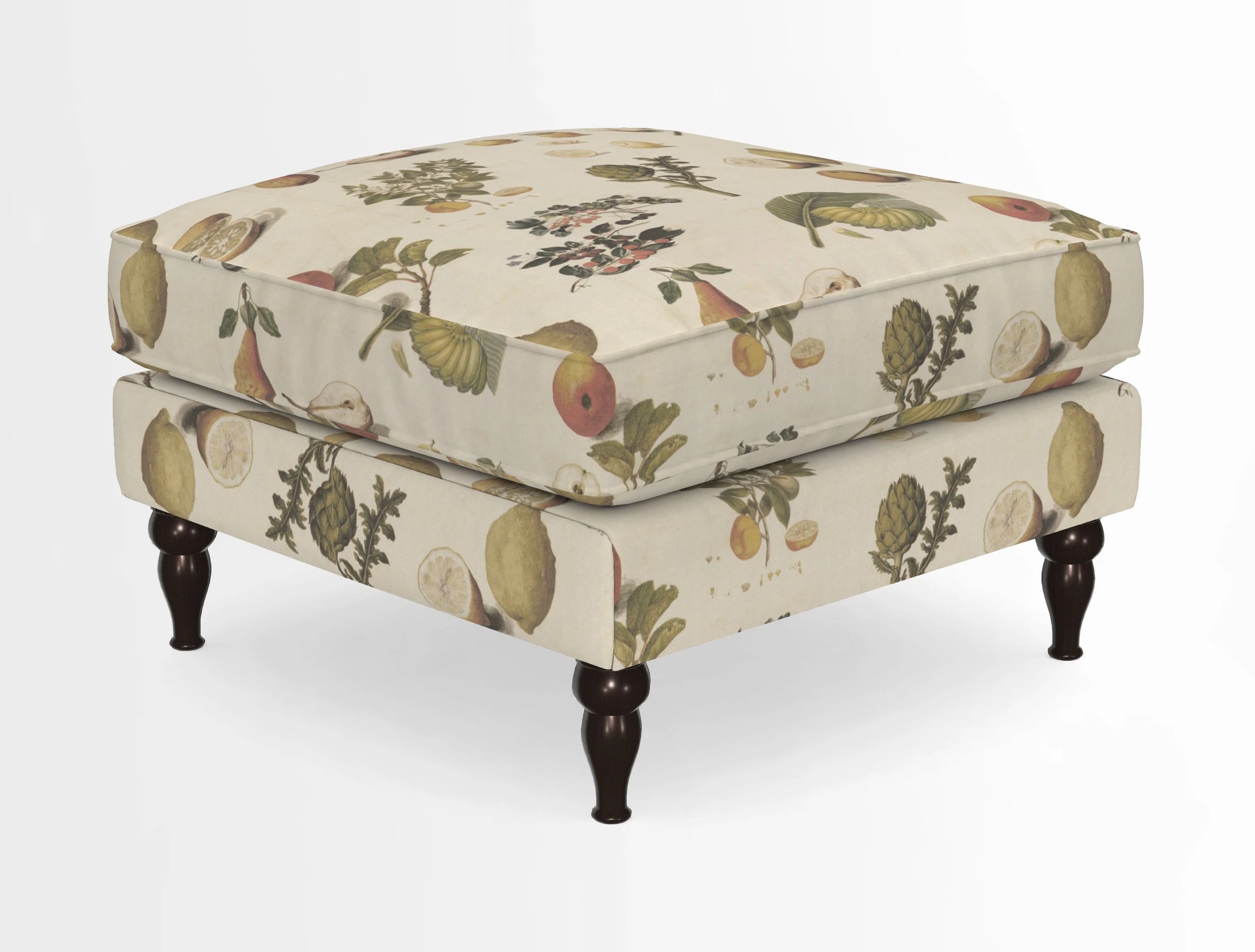 Cooksbridge Standard Footstool in Two Tone Plain Biscuit