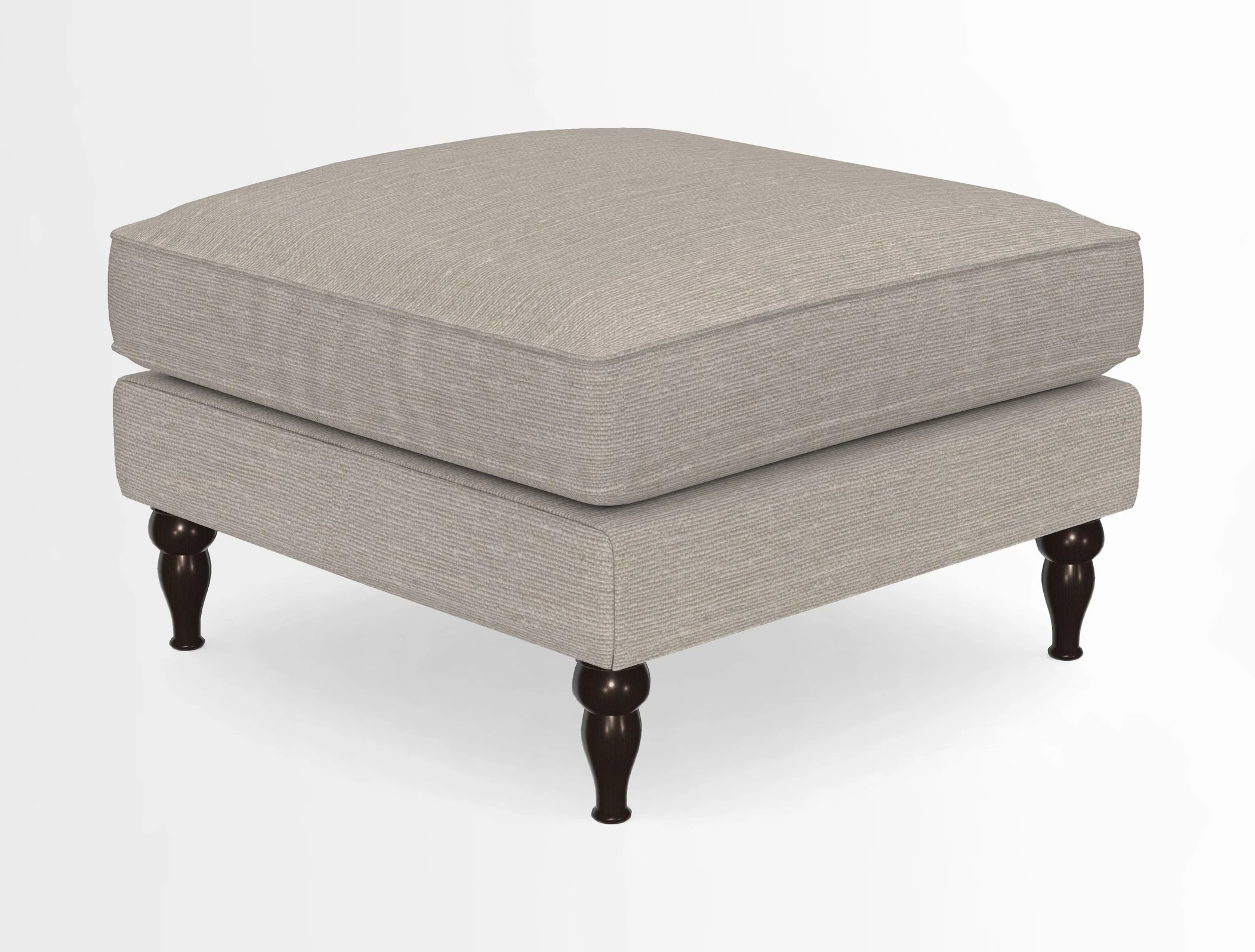 Cooksbridge Standard Footstool in Two Tone Plain Biscuit