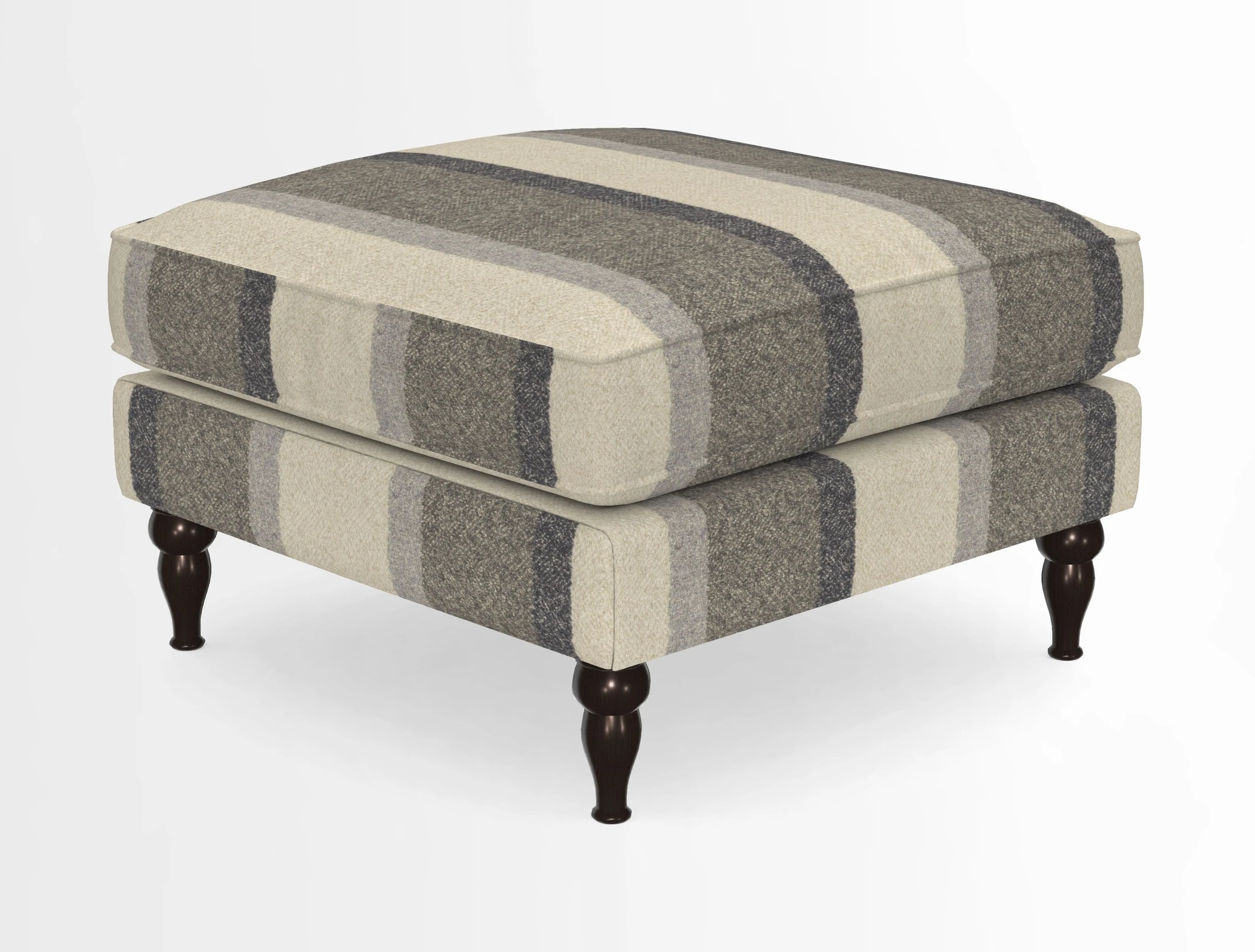 Cooksbridge Standard Footstool in Two Tone Plain Biscuit