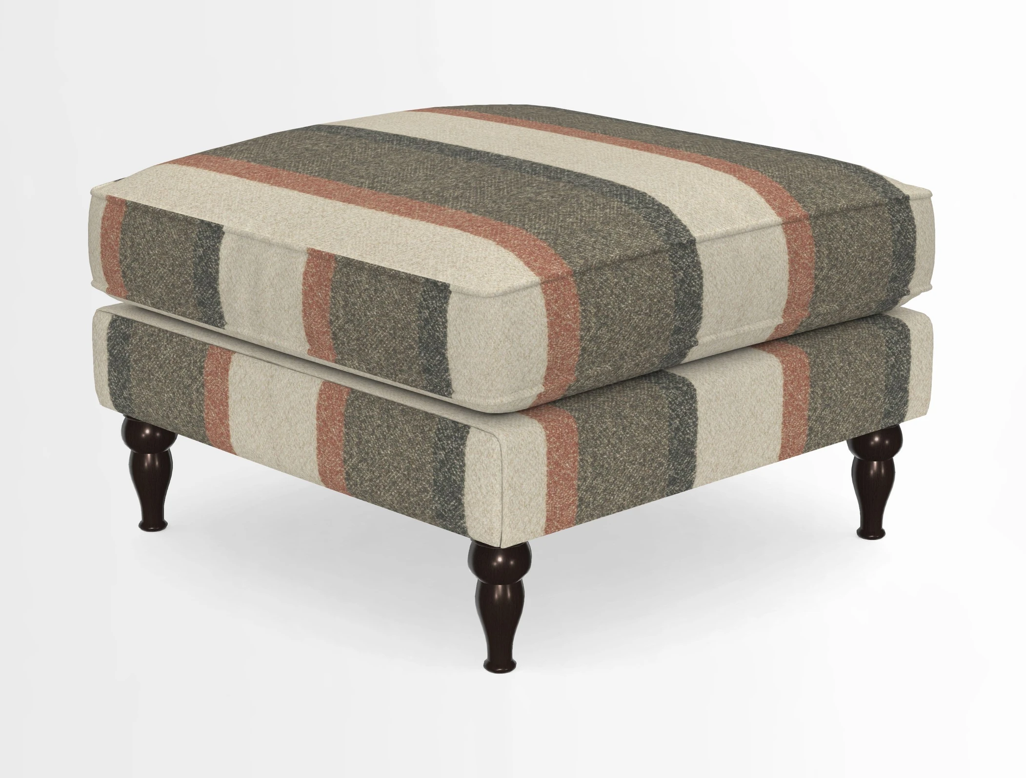 Cooksbridge Standard Footstool in Two Tone Plain Biscuit