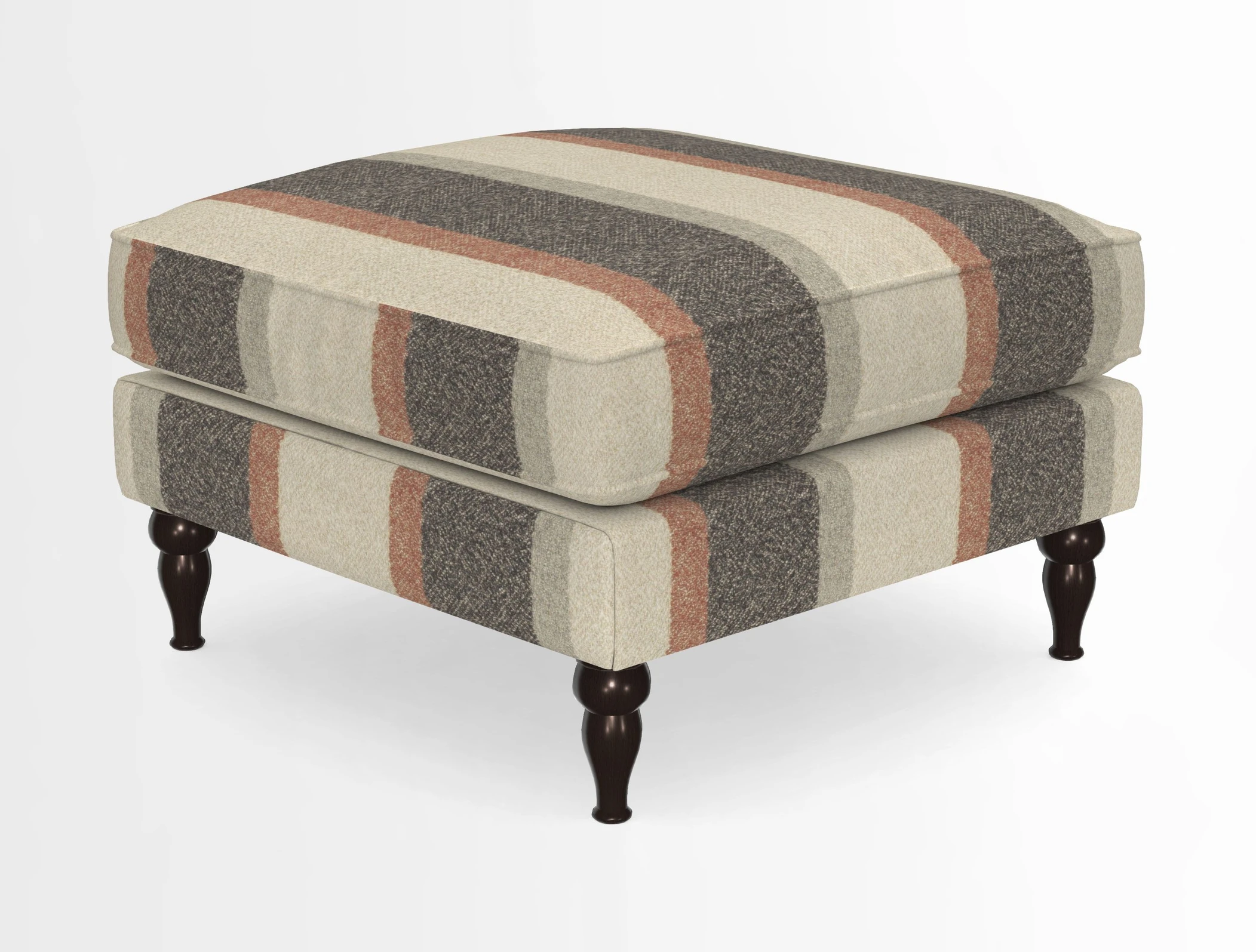 Cooksbridge Standard Footstool in Two Tone Plain Biscuit
