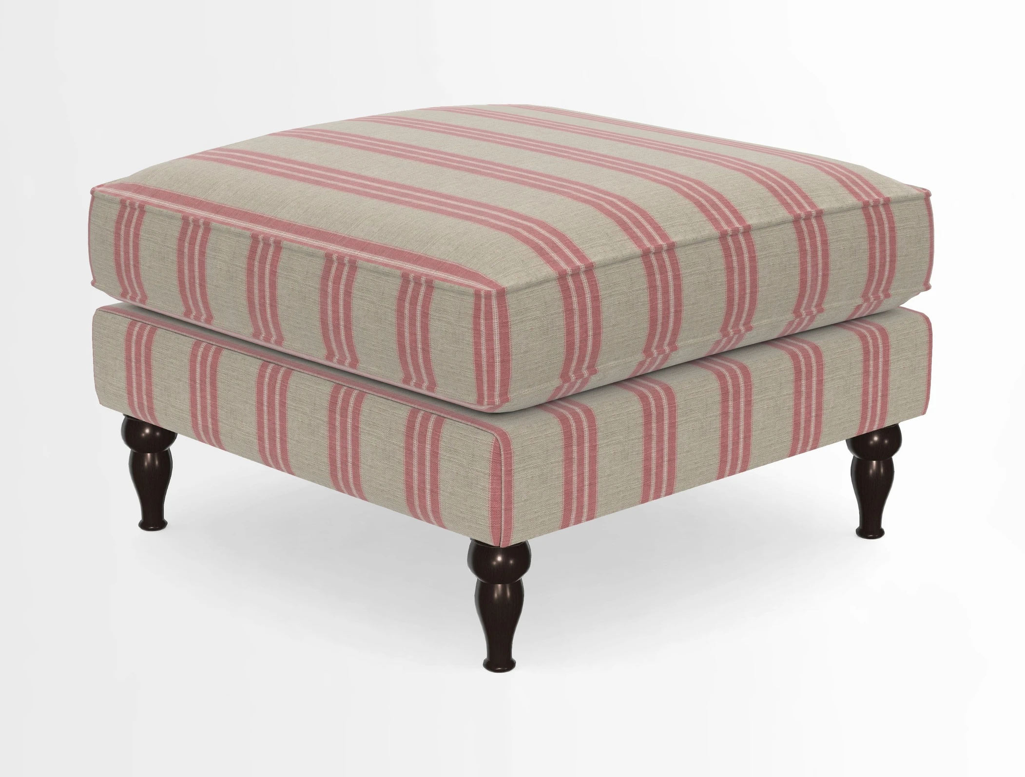 Cooksbridge Standard Footstool in Two Tone Plain Biscuit