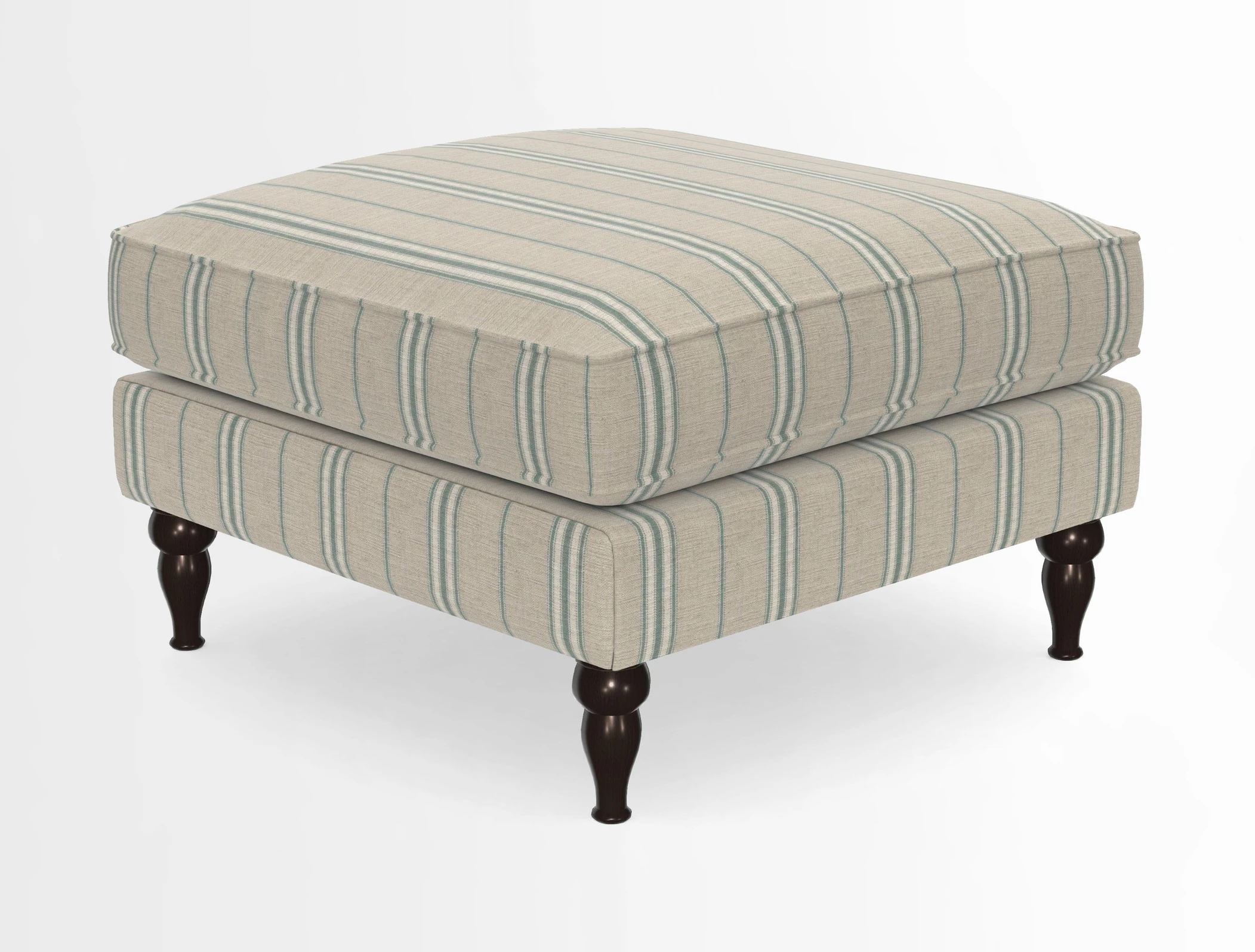 Cooksbridge Standard Footstool in Two Tone Plain Biscuit
