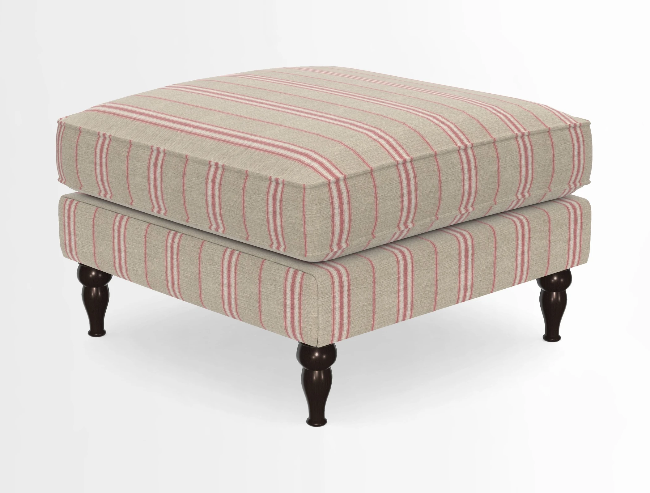 Cooksbridge Standard Footstool in Two Tone Plain Biscuit