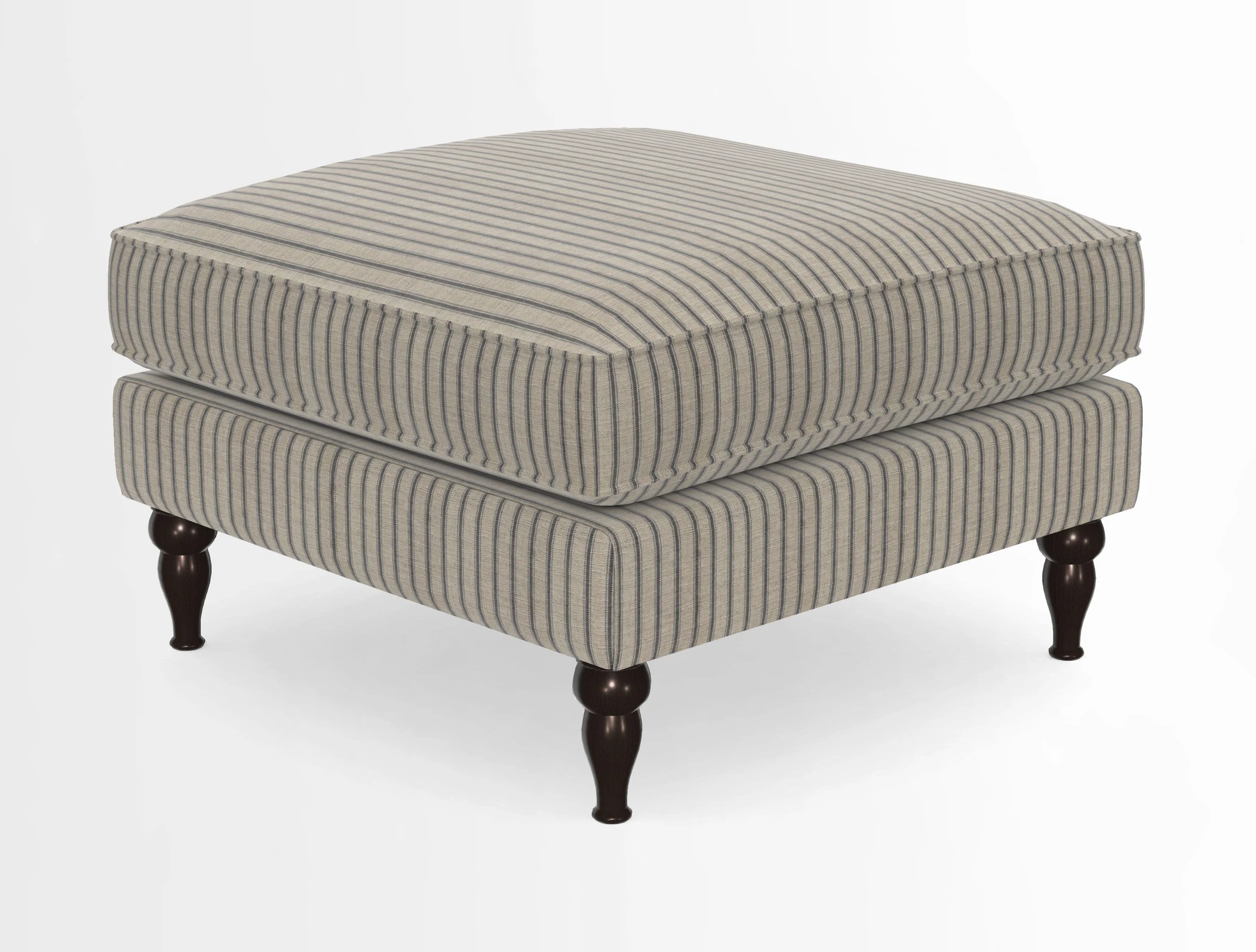 Cooksbridge Standard Footstool in Two Tone Plain Biscuit