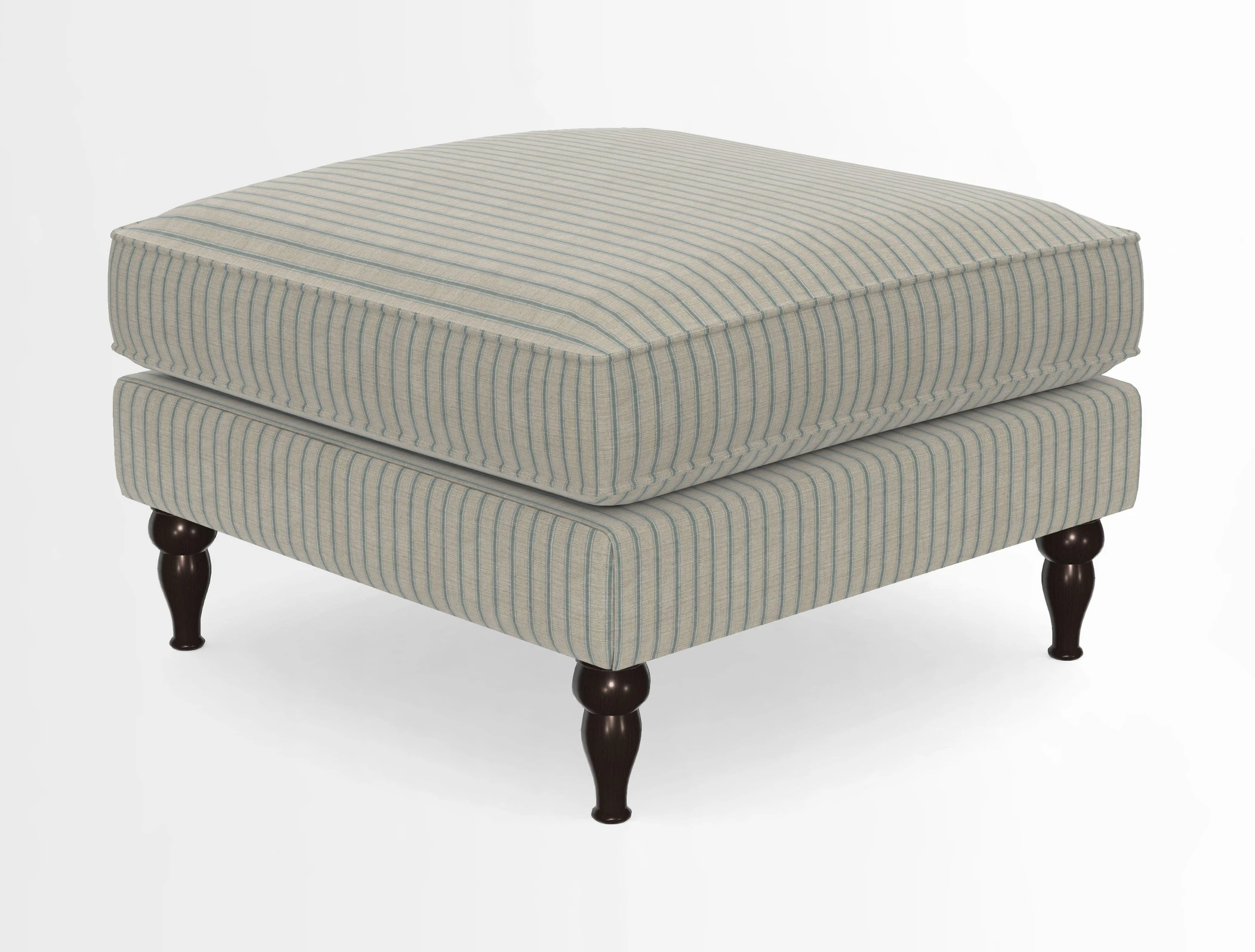 Cooksbridge Standard Footstool in Two Tone Plain Biscuit