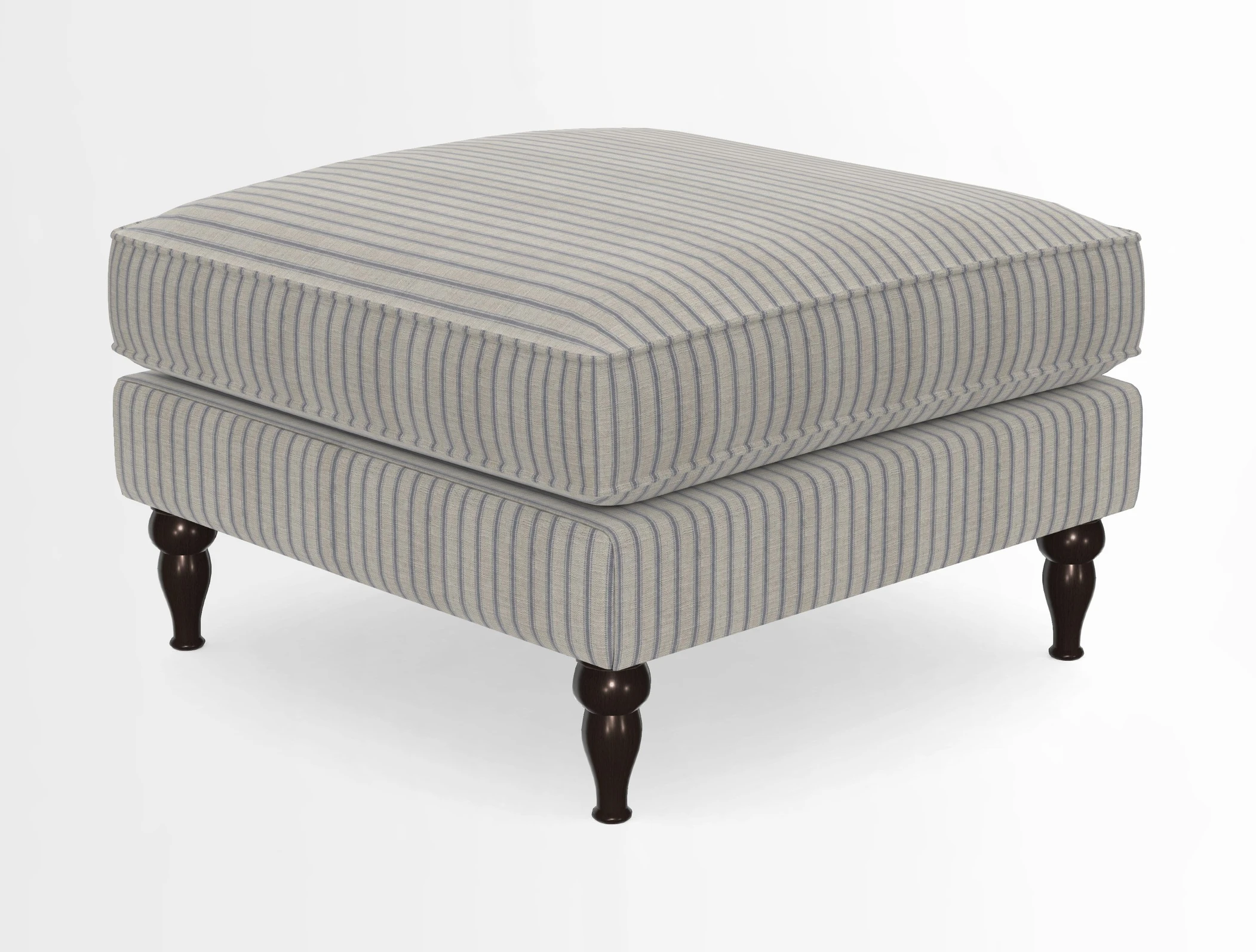 Cooksbridge Standard Footstool in Two Tone Plain Biscuit