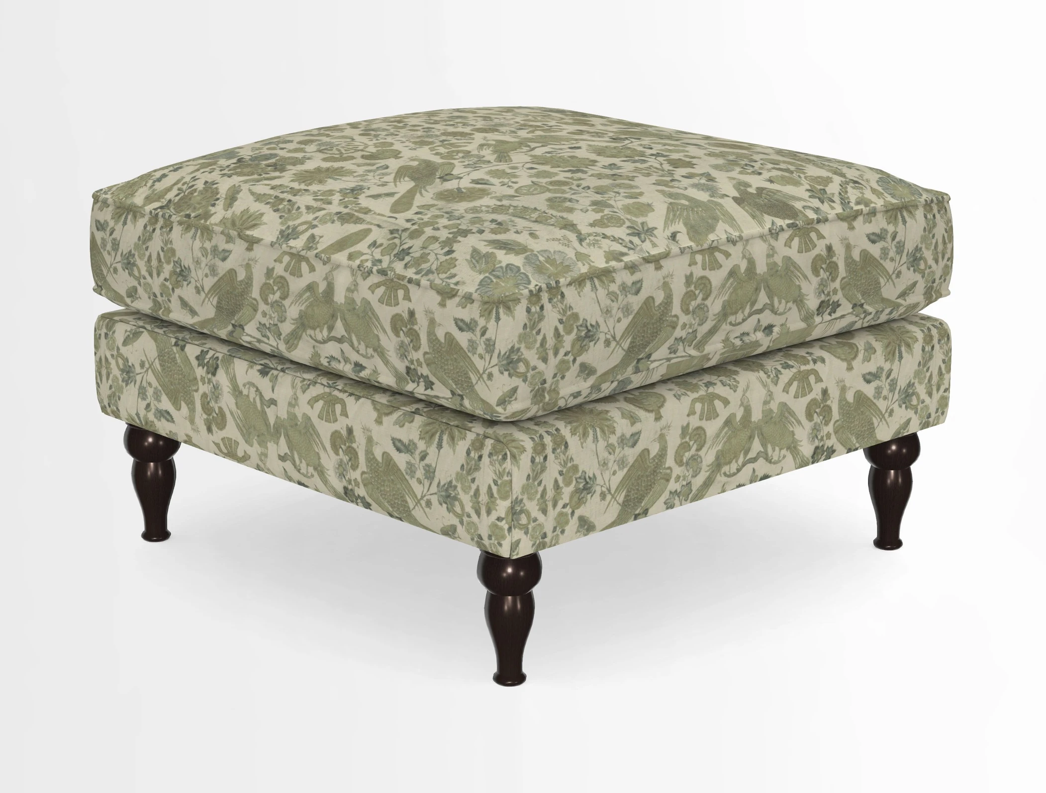 Cooksbridge Standard Footstool in Two Tone Plain Biscuit