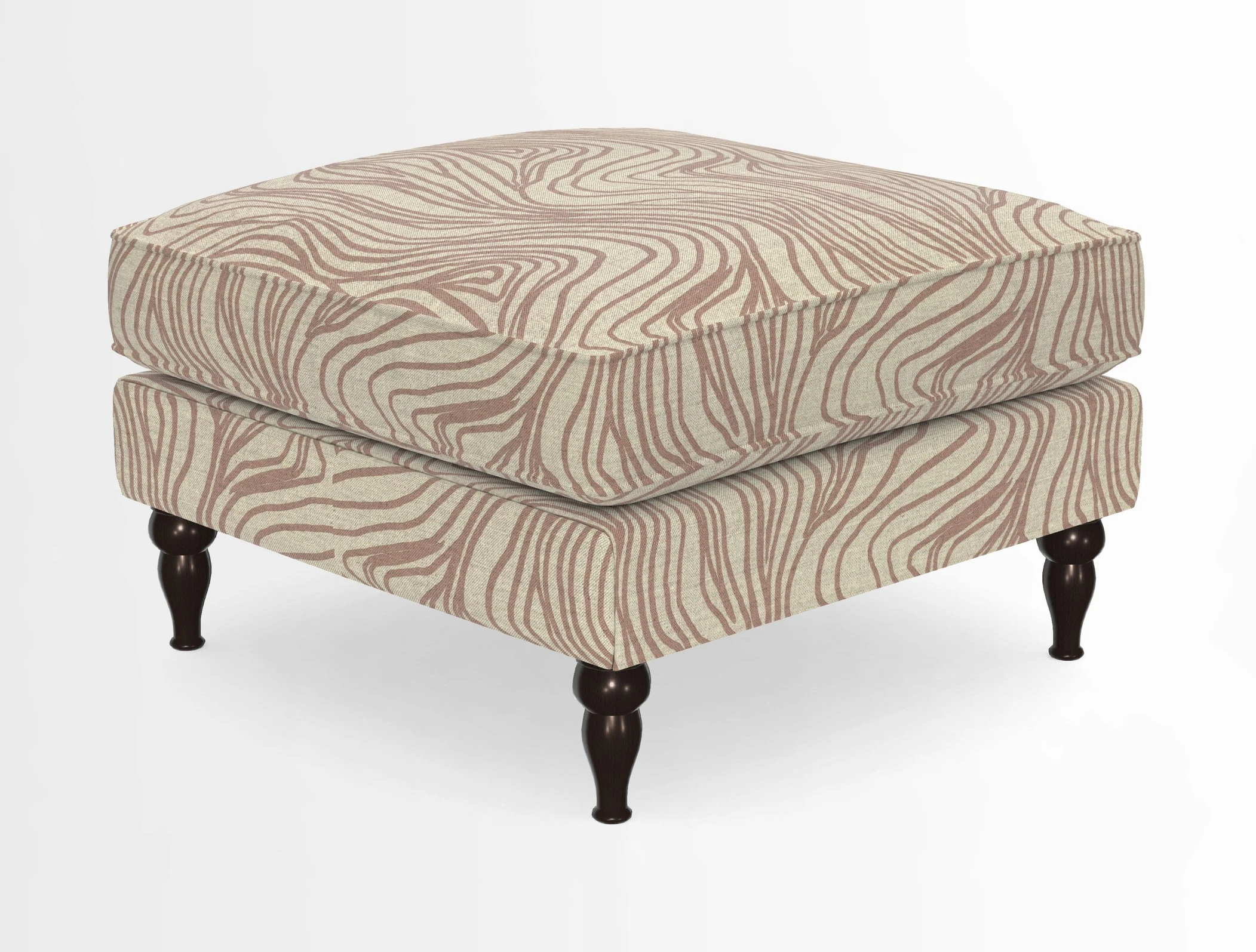 Cooksbridge Standard Footstool in Two Tone Plain Biscuit