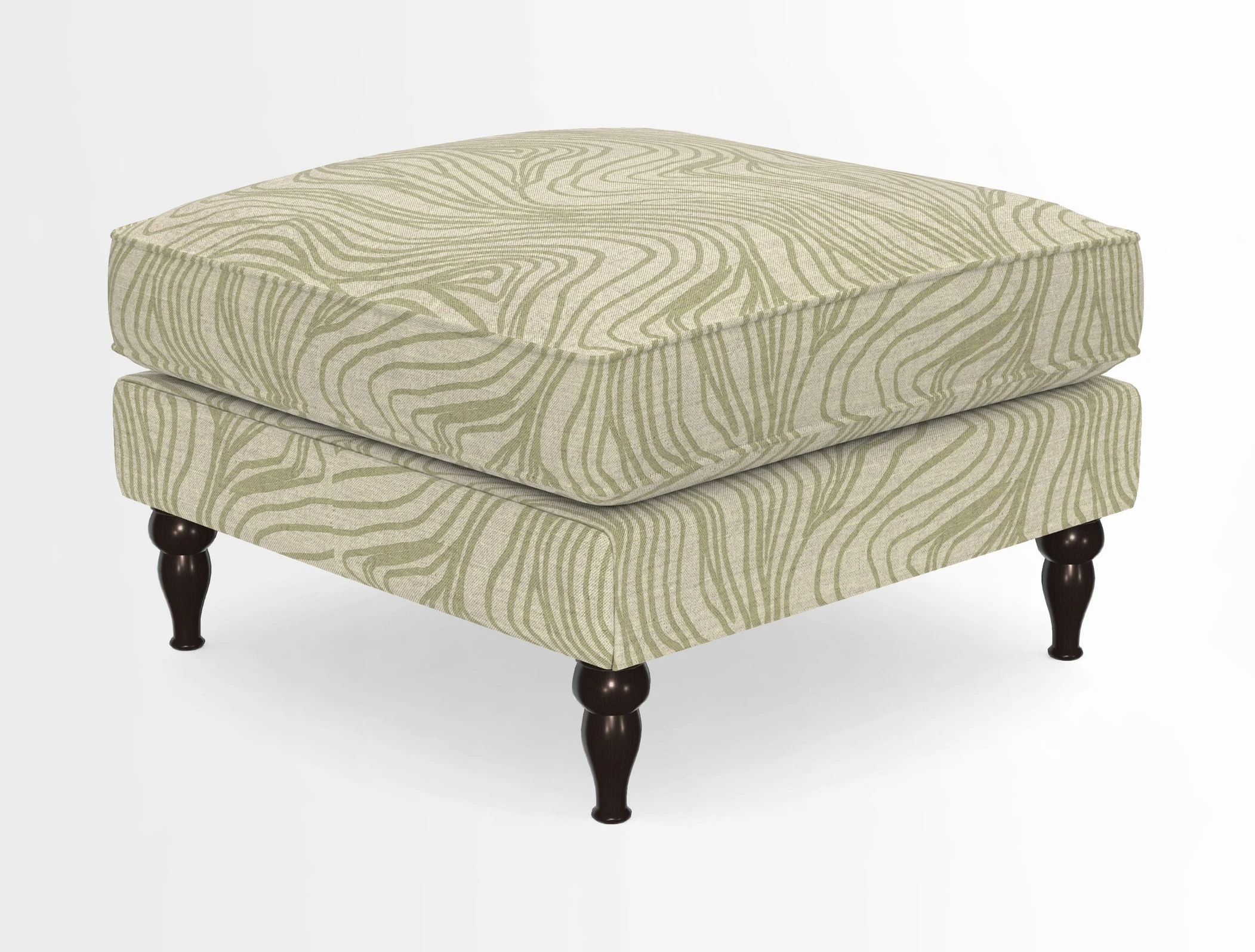 Cooksbridge Standard Footstool in Two Tone Plain Biscuit