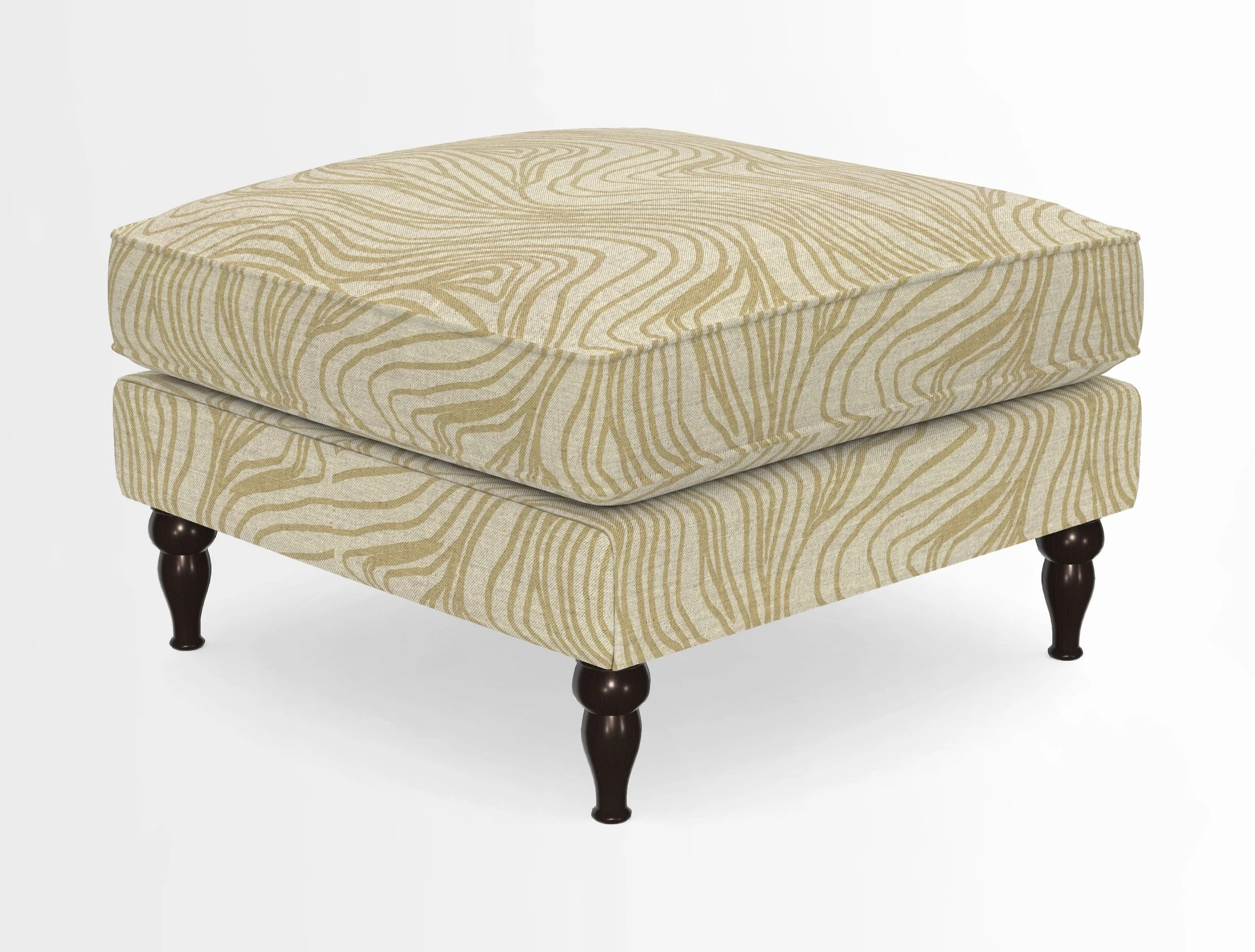 Cooksbridge Standard Footstool in Two Tone Plain Biscuit