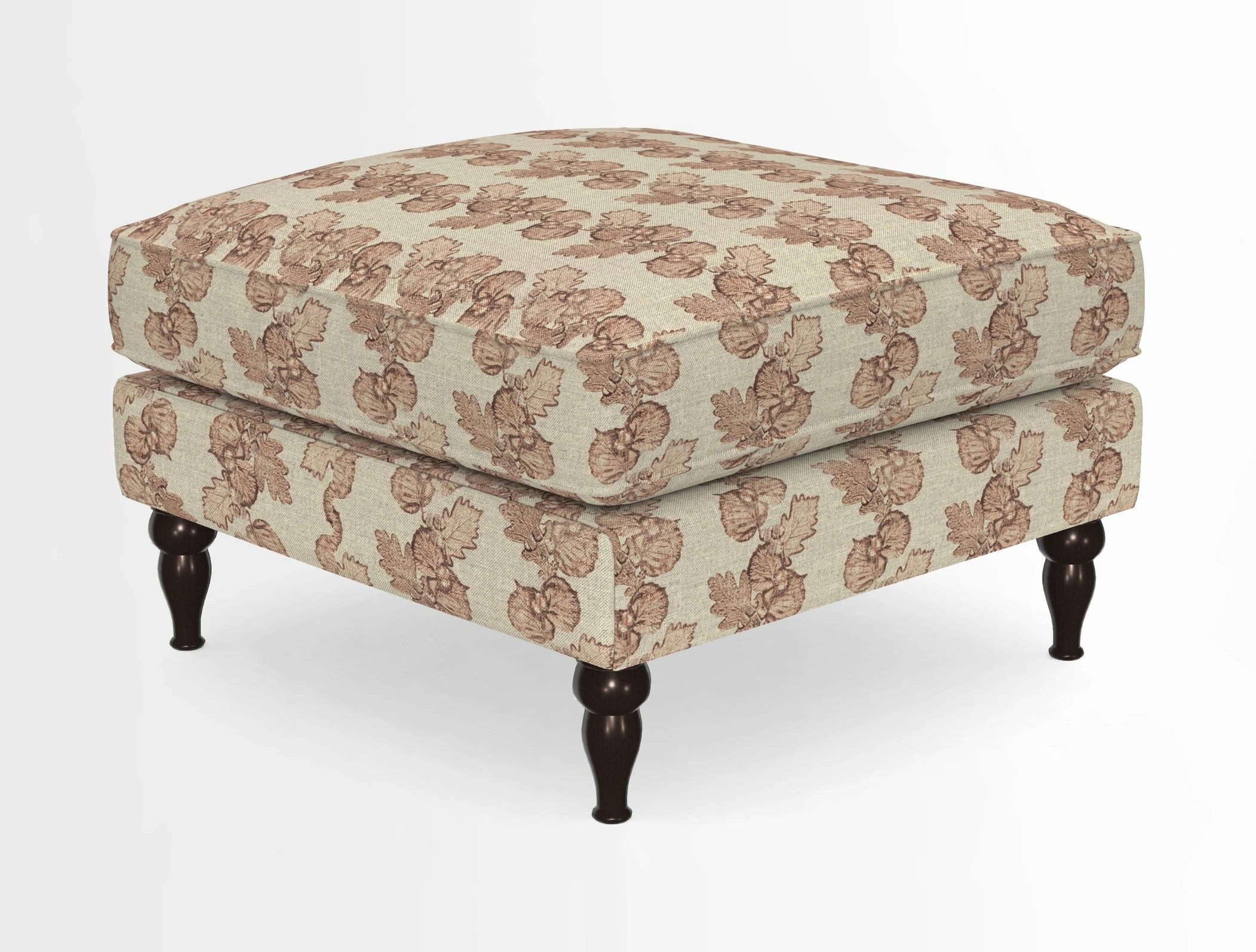 Cooksbridge Standard Footstool in Two Tone Plain Biscuit