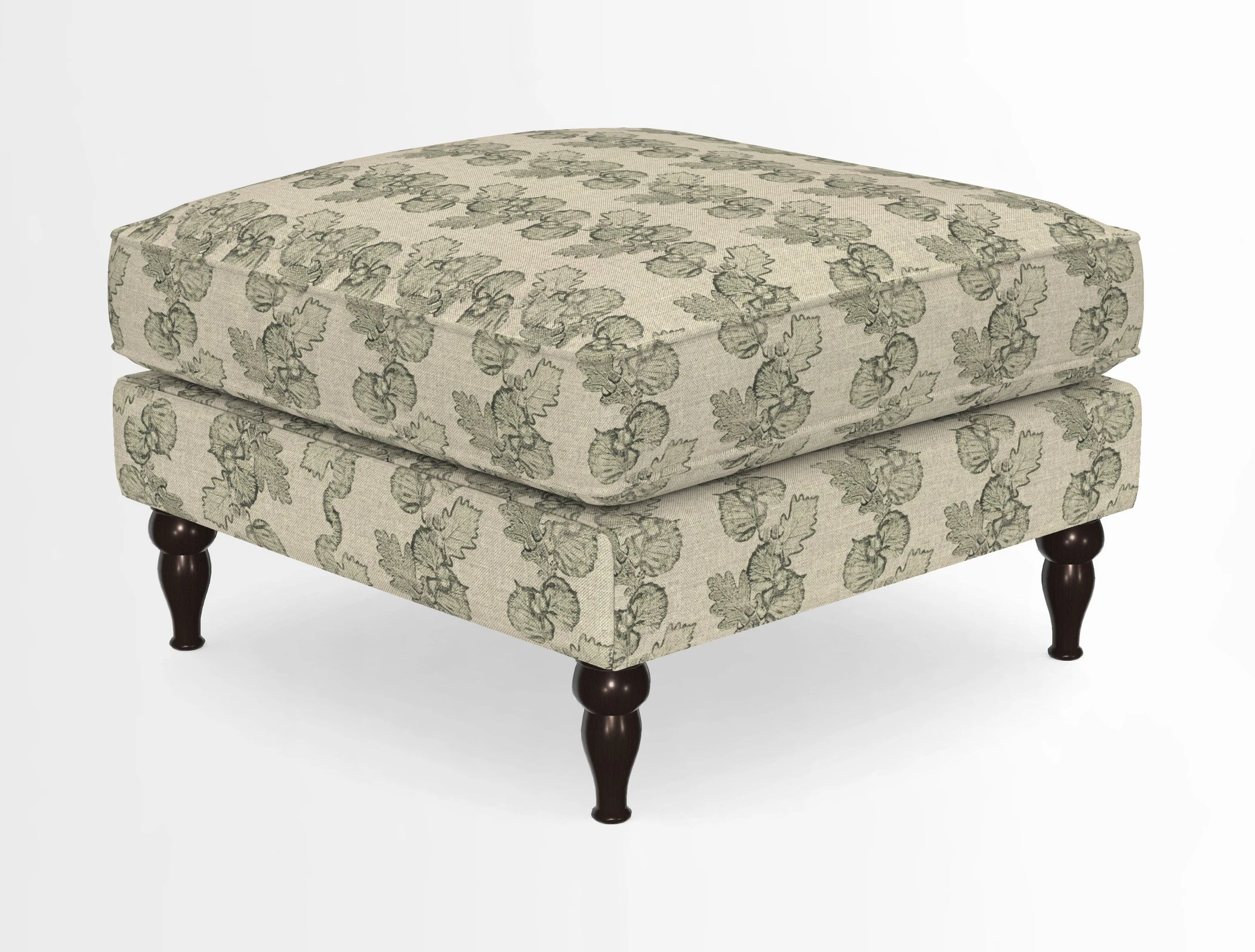 Cooksbridge Standard Footstool in Two Tone Plain Biscuit