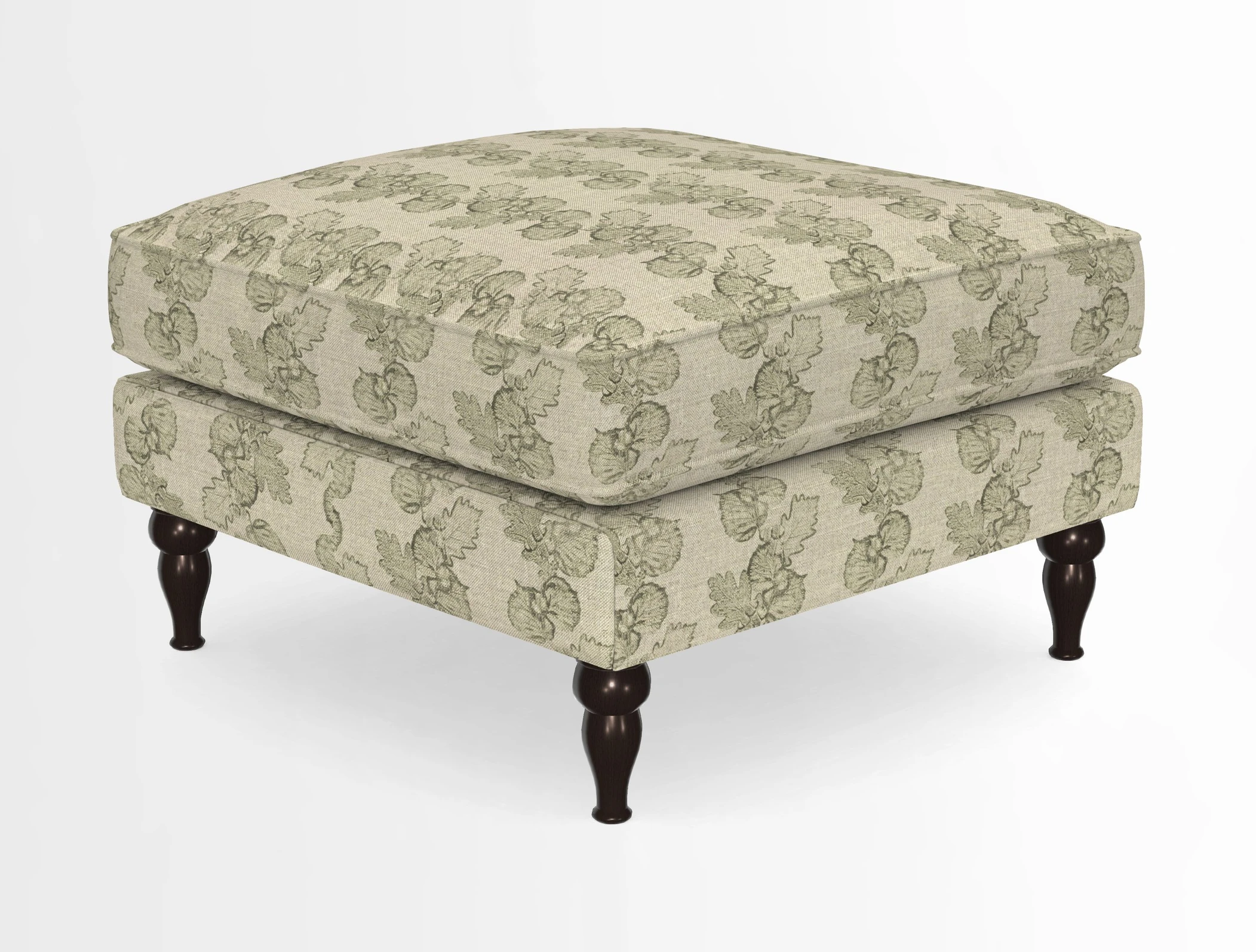 Cooksbridge Standard Footstool in Two Tone Plain Biscuit