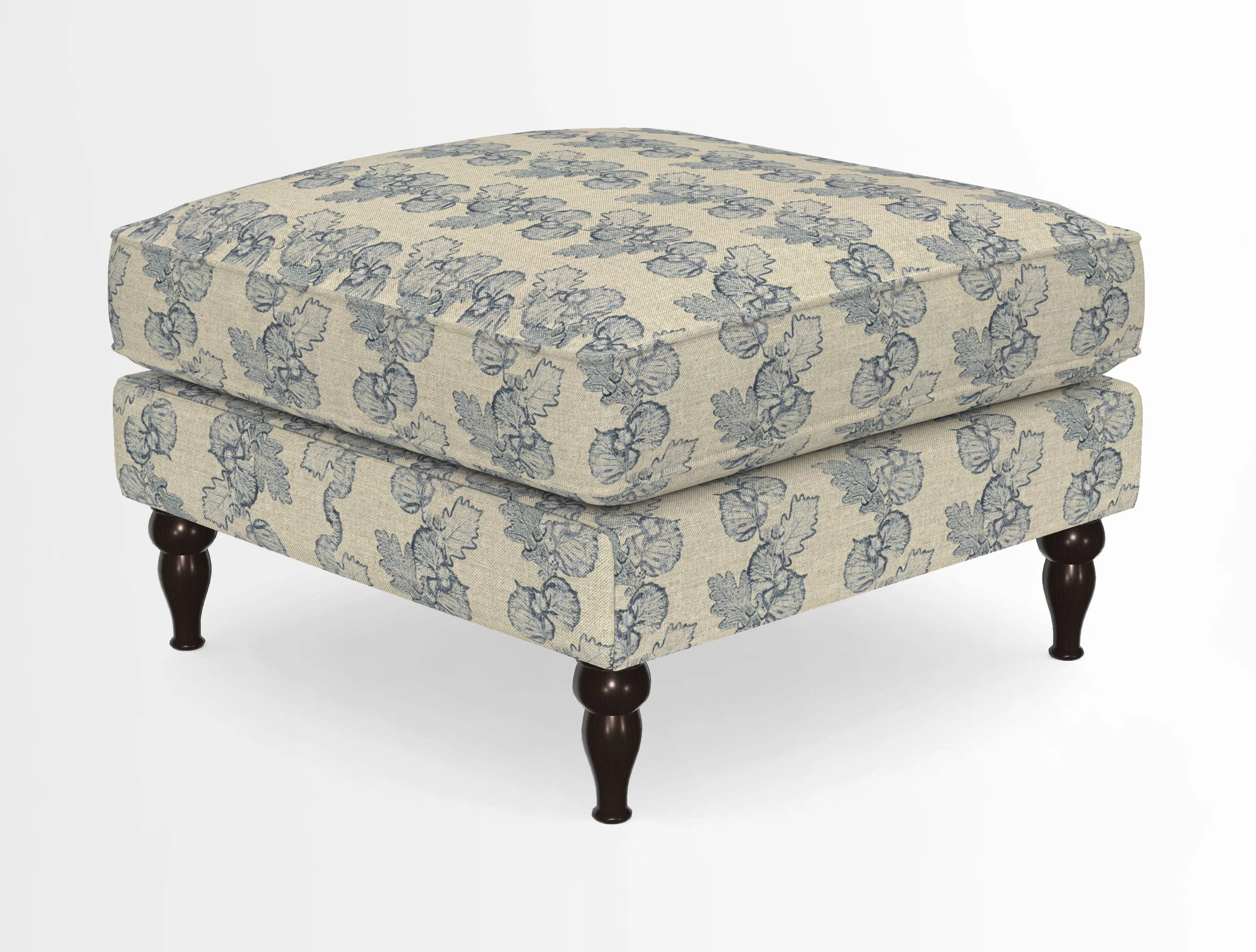 Cooksbridge Standard Footstool in Two Tone Plain Biscuit