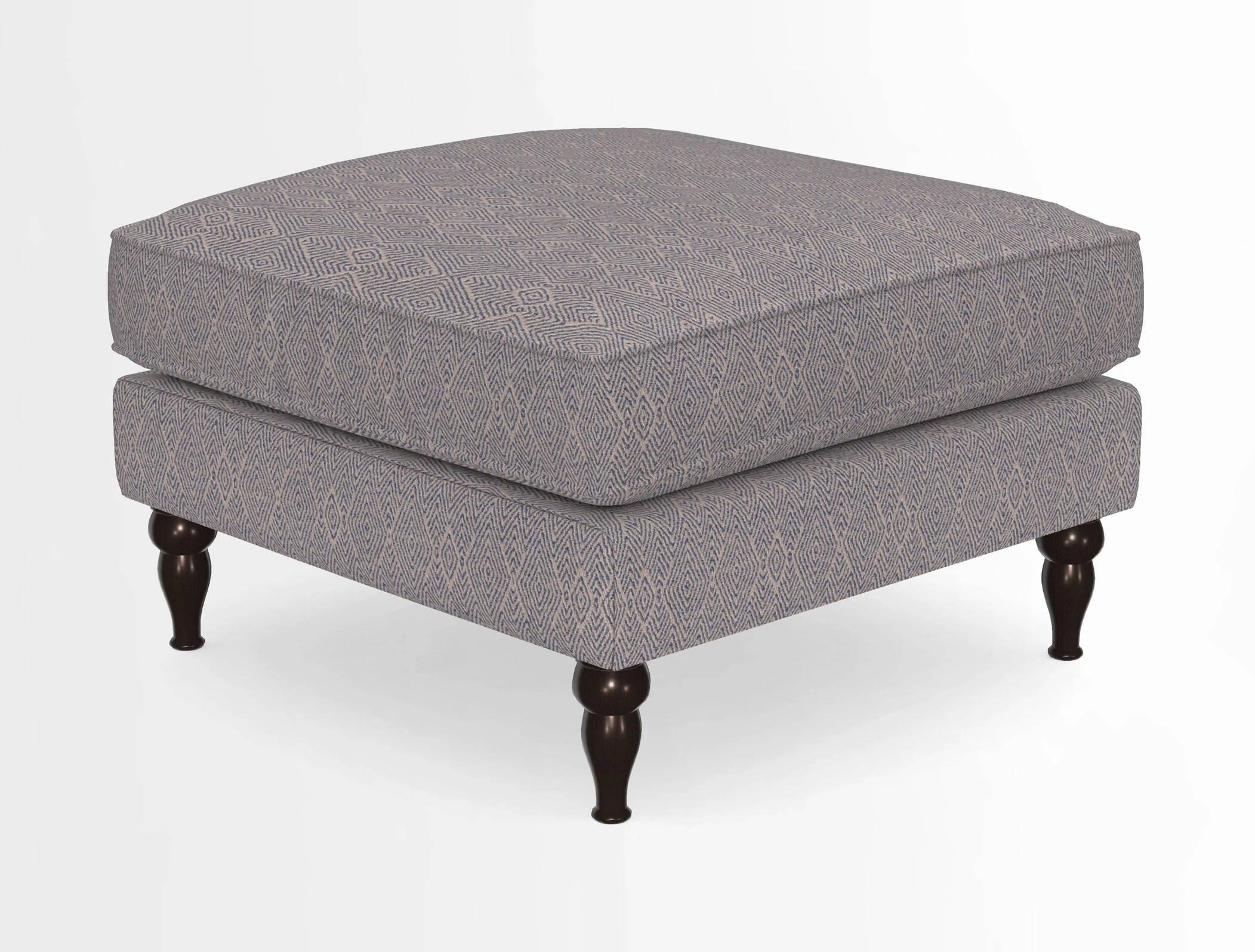 Cooksbridge Standard Footstool in Two Tone Plain Biscuit