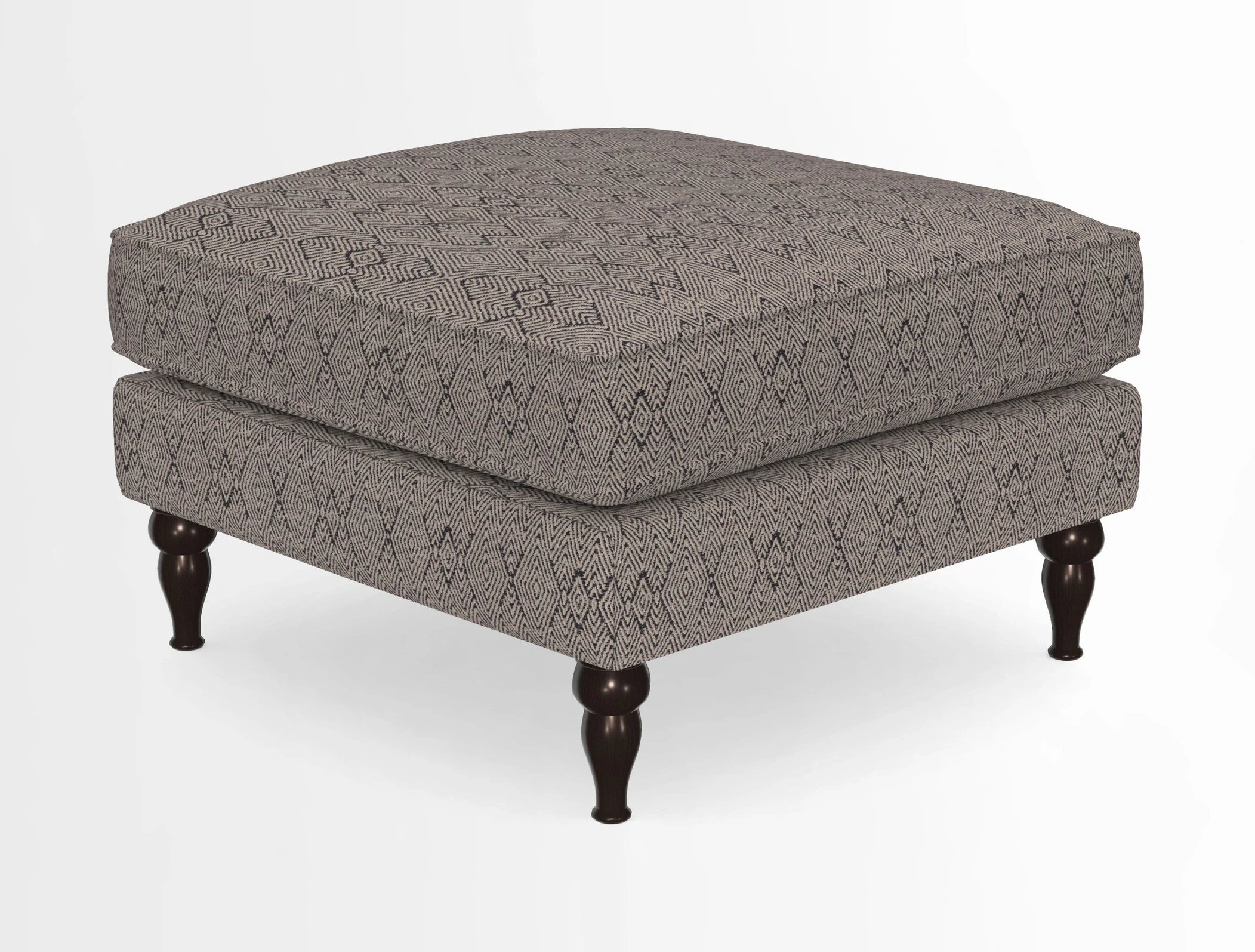 Cooksbridge Standard Footstool in Two Tone Plain Biscuit
