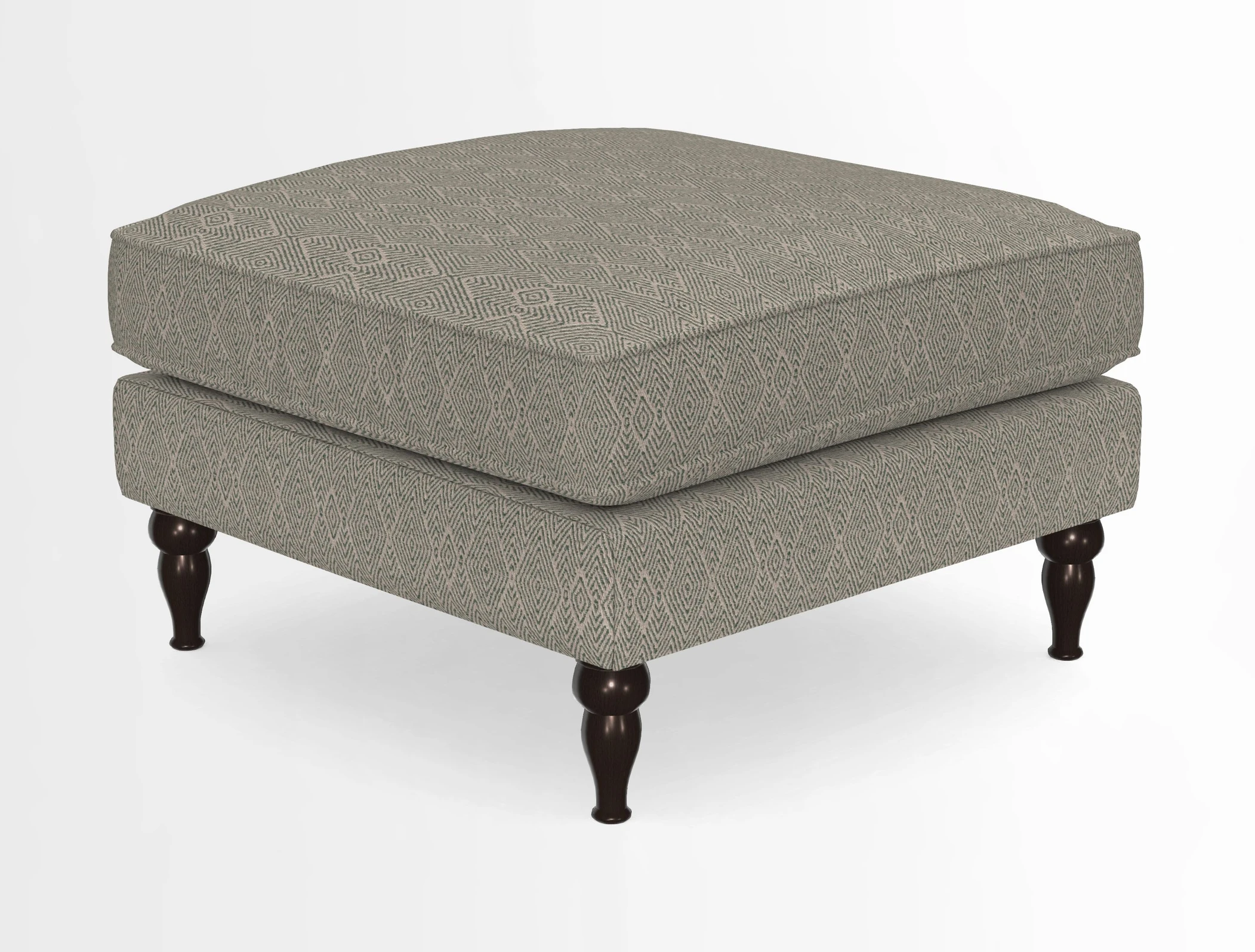 Cooksbridge Standard Footstool in Two Tone Plain Biscuit