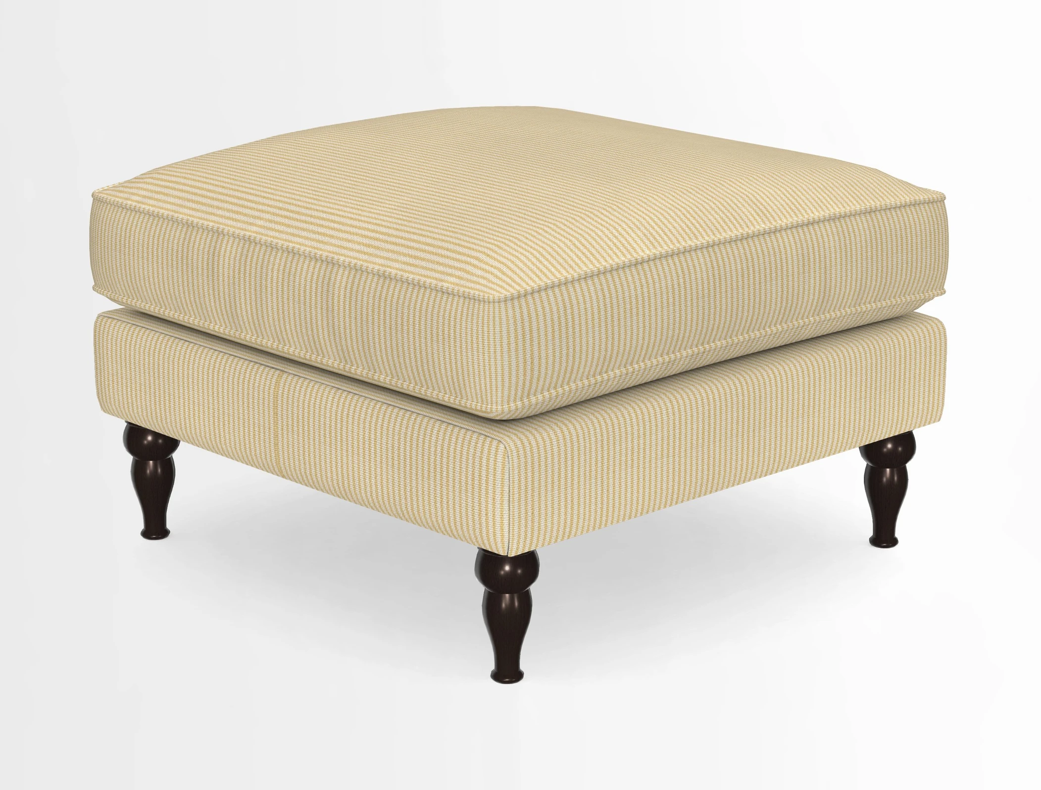 Cooksbridge Standard Footstool in Two Tone Plain Biscuit