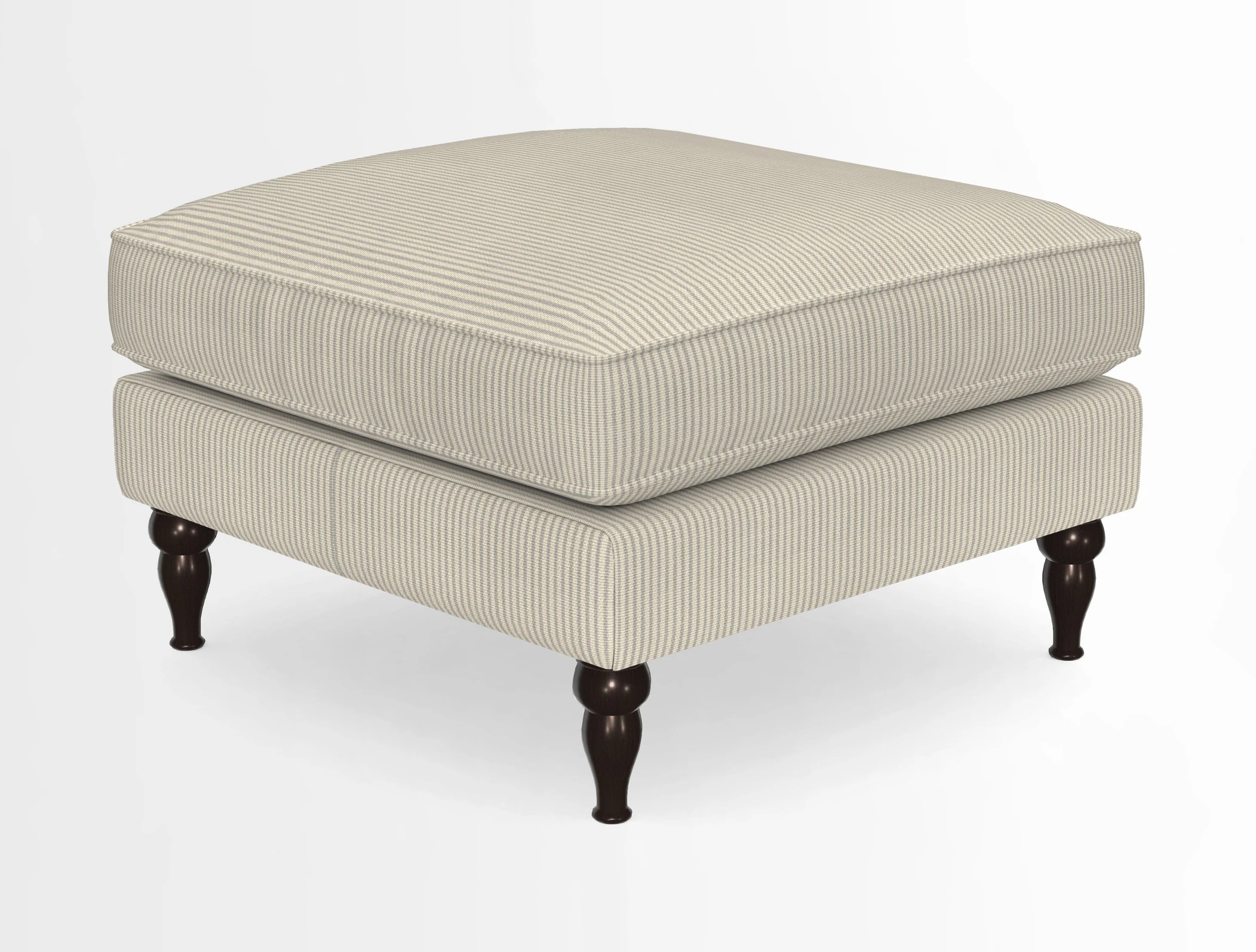 Cooksbridge Standard Footstool in Two Tone Plain Biscuit