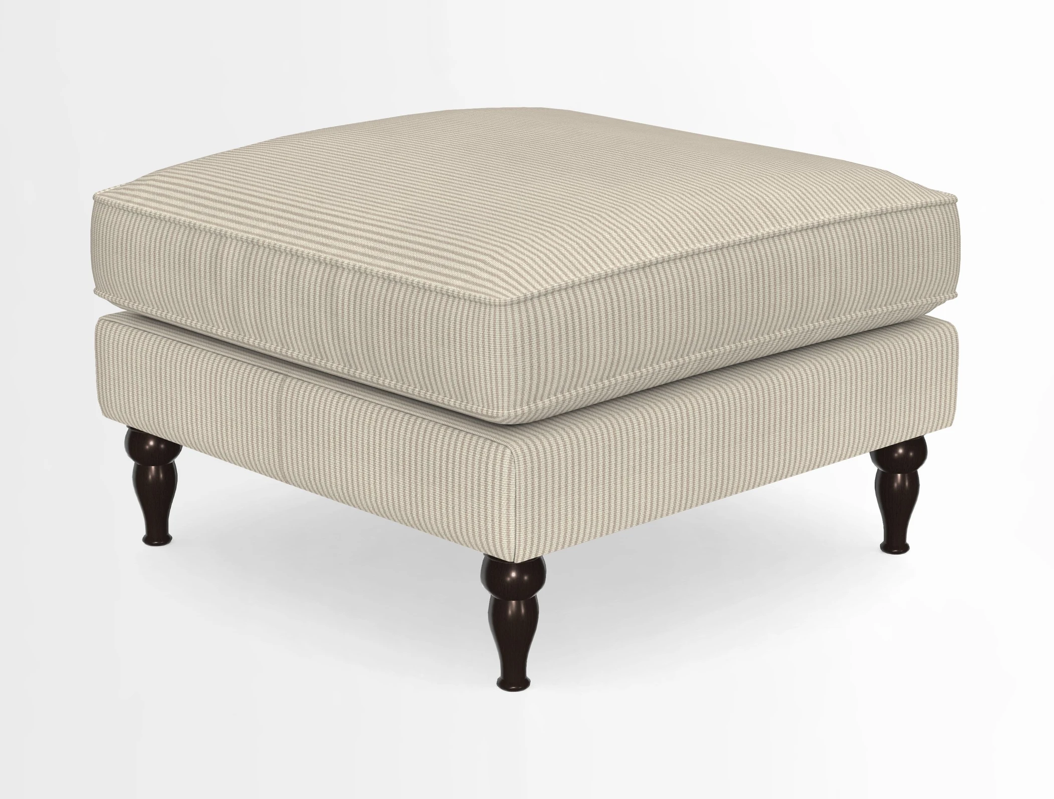 Cooksbridge Standard Footstool in Two Tone Plain Biscuit