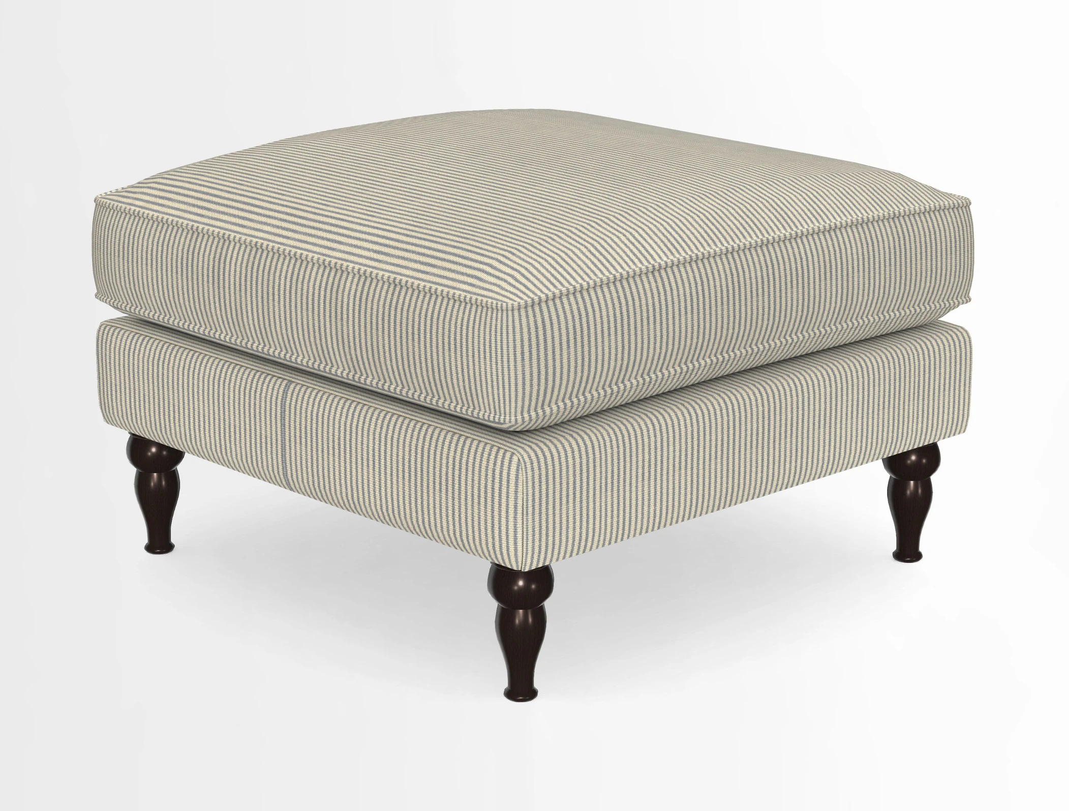 Cooksbridge Standard Footstool in Two Tone Plain Biscuit