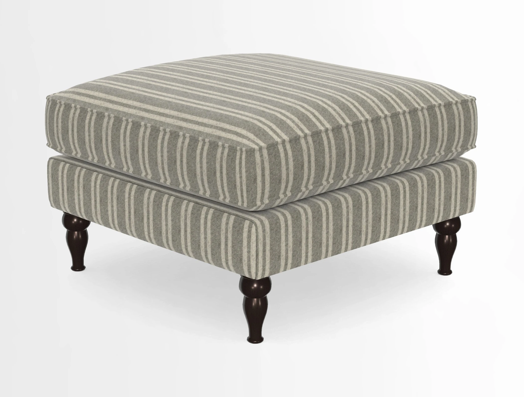 Cooksbridge Standard Footstool in Two Tone Plain Biscuit