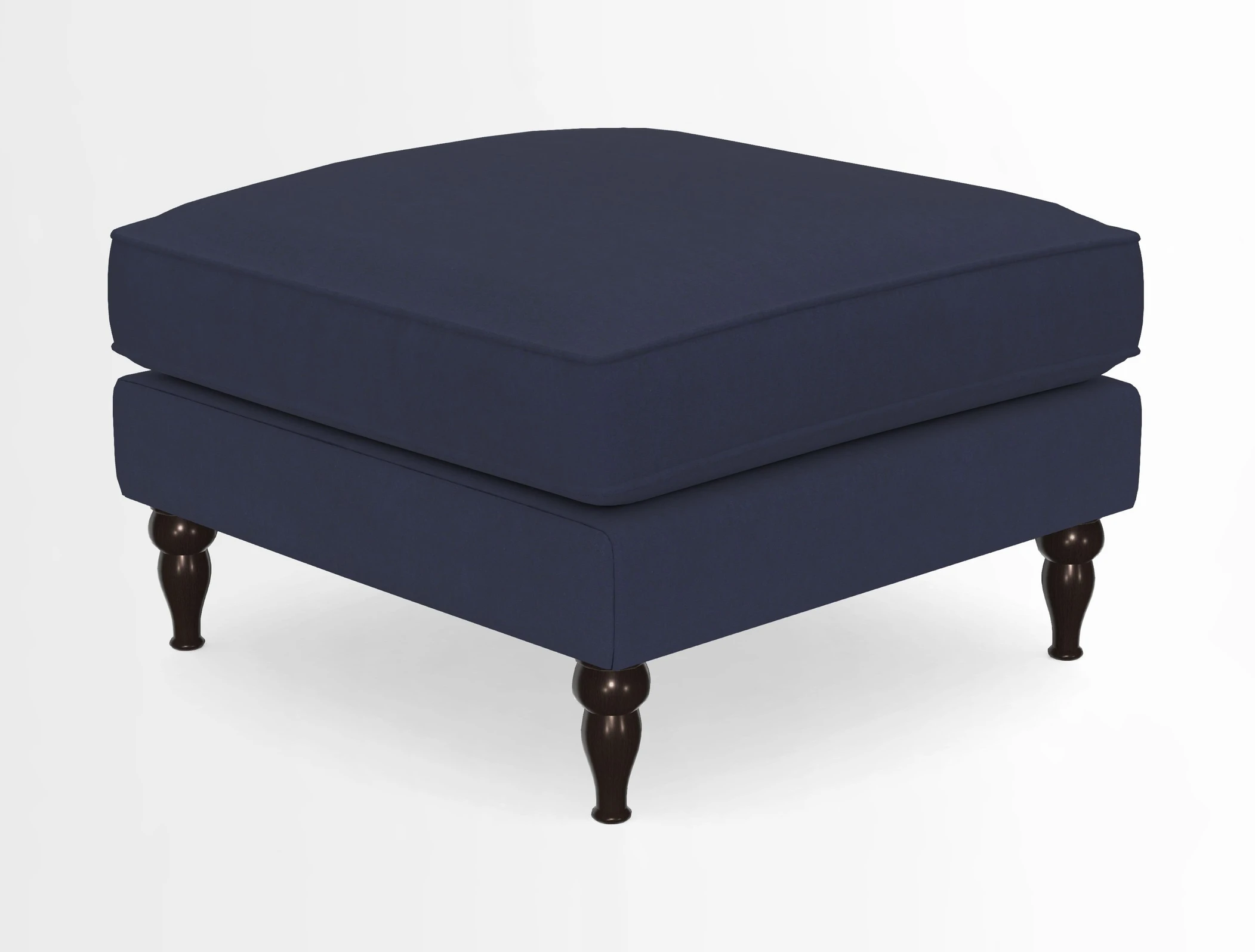 Cooksbridge Standard Footstool in Two Tone Plain Biscuit