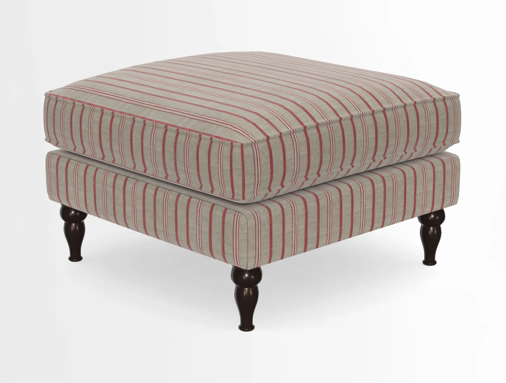 Cooksbridge Standard Footstool in Two Tone Plain Biscuit