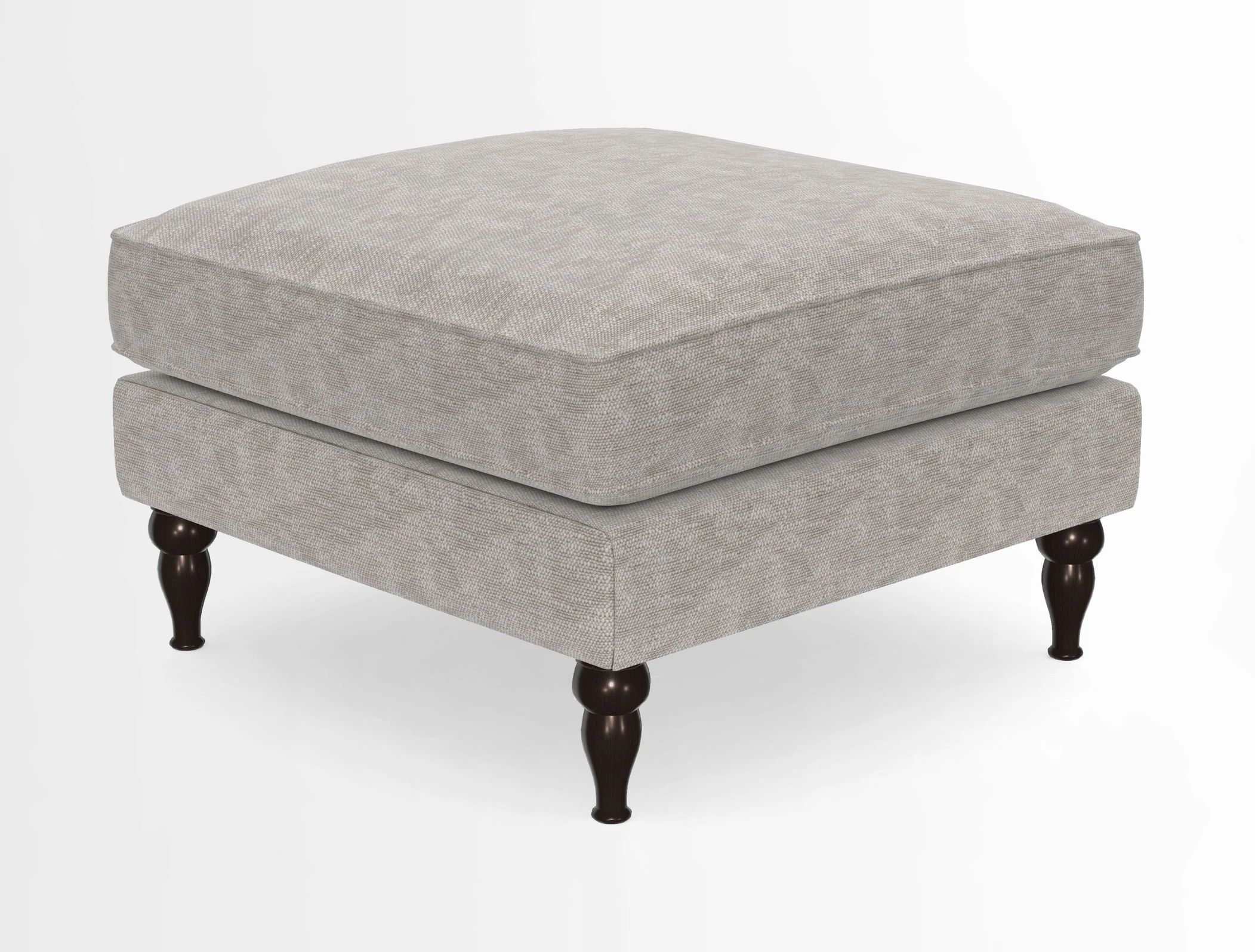Cooksbridge Standard Footstool in Two Tone Plain Biscuit