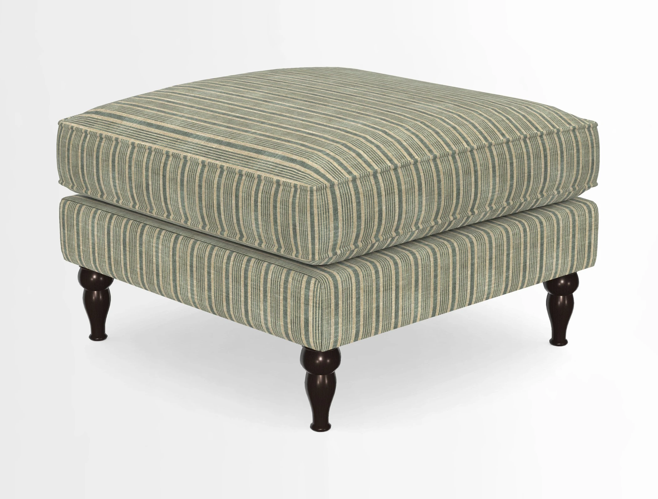 Cooksbridge Standard Footstool in Two Tone Plain Biscuit