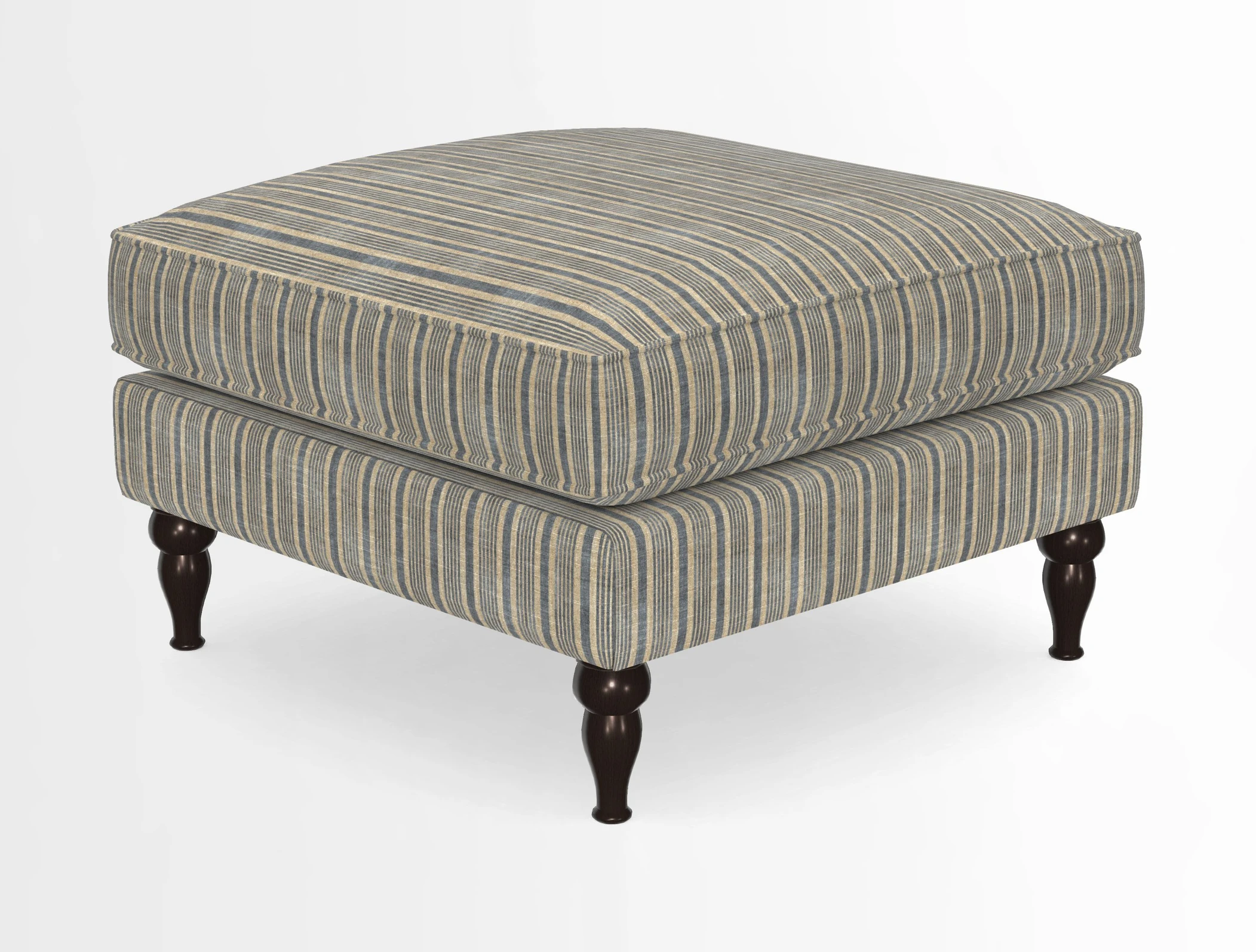 Cooksbridge Standard Footstool in Two Tone Plain Biscuit