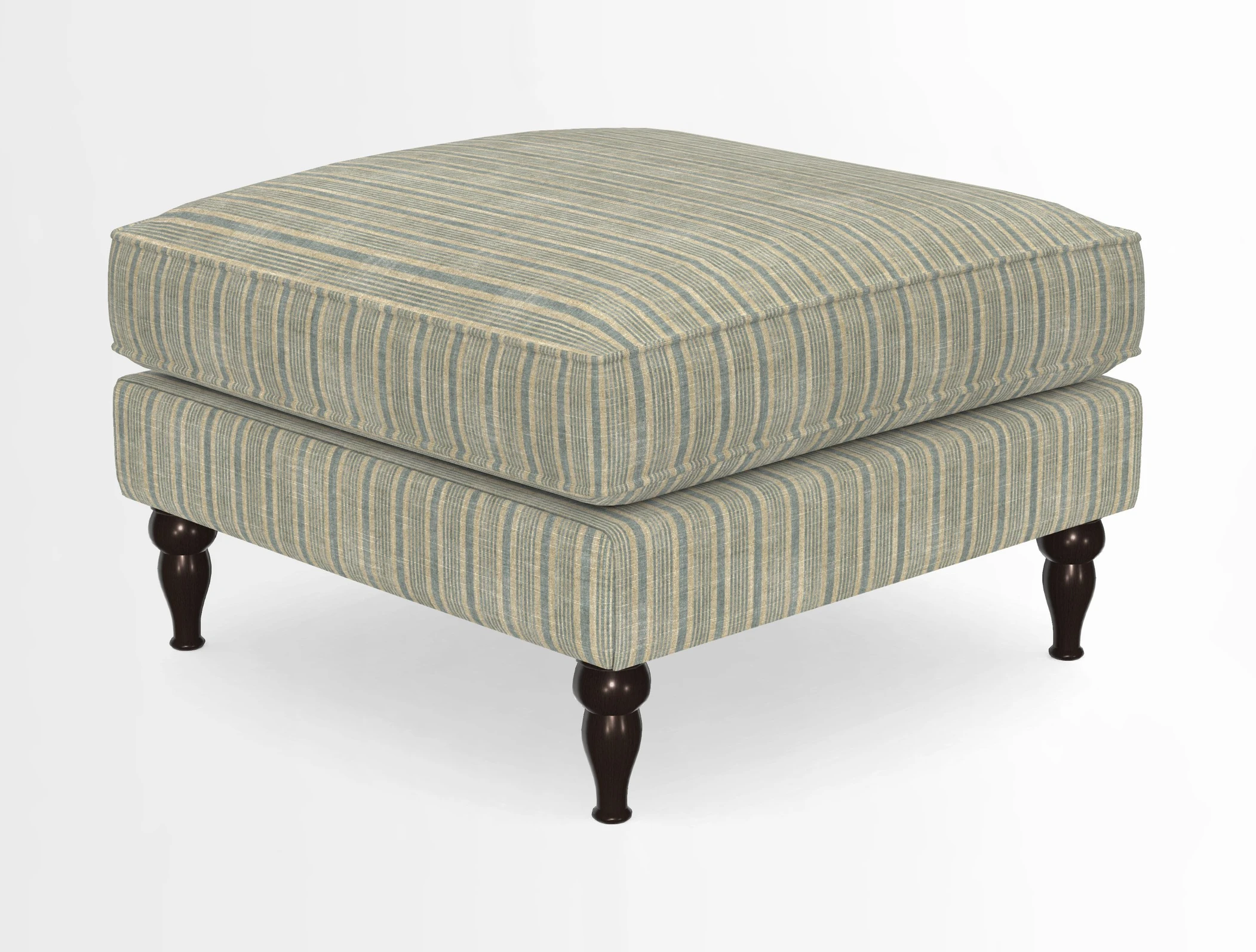 Cooksbridge Standard Footstool in Two Tone Plain Biscuit