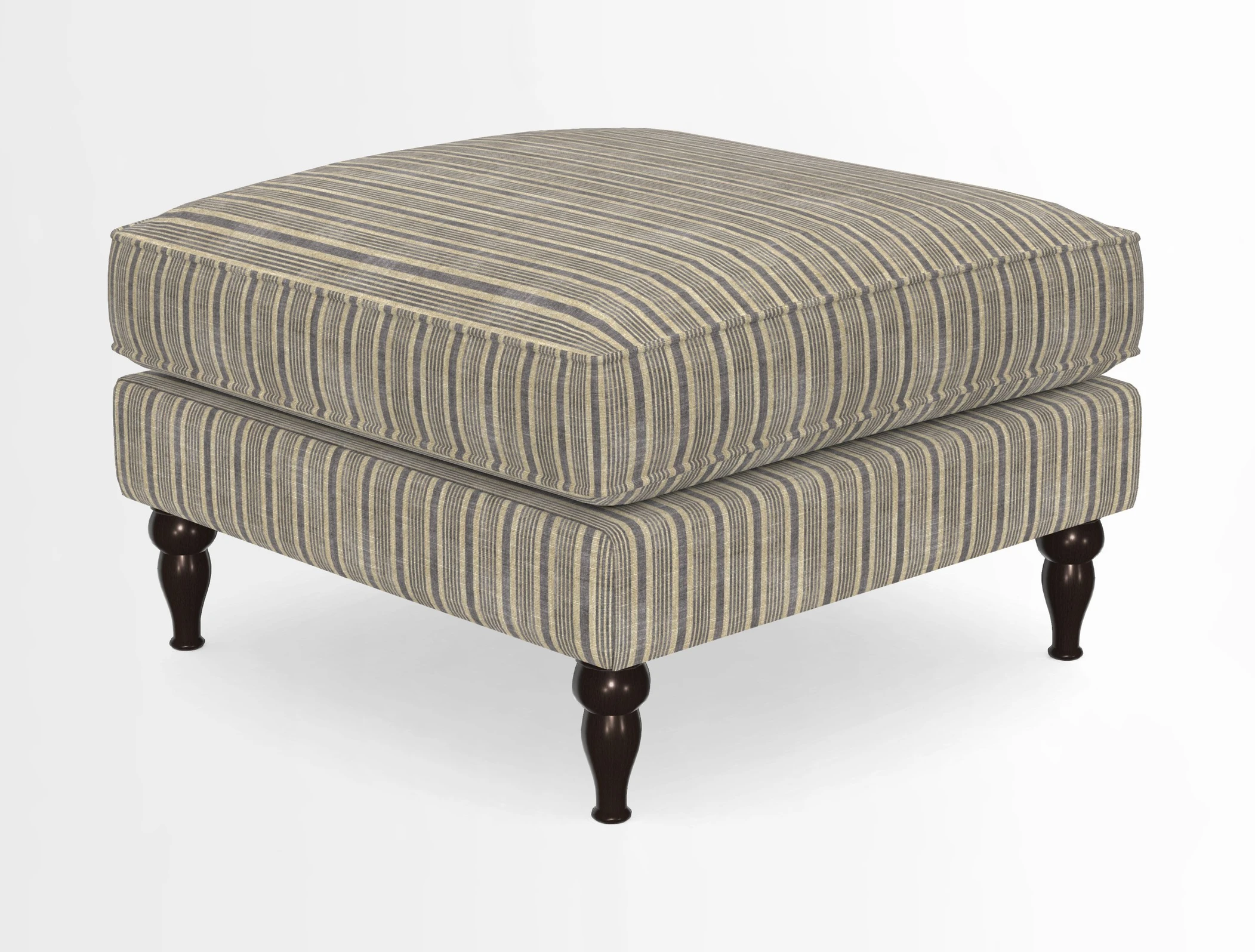 Cooksbridge Standard Footstool in Two Tone Plain Biscuit