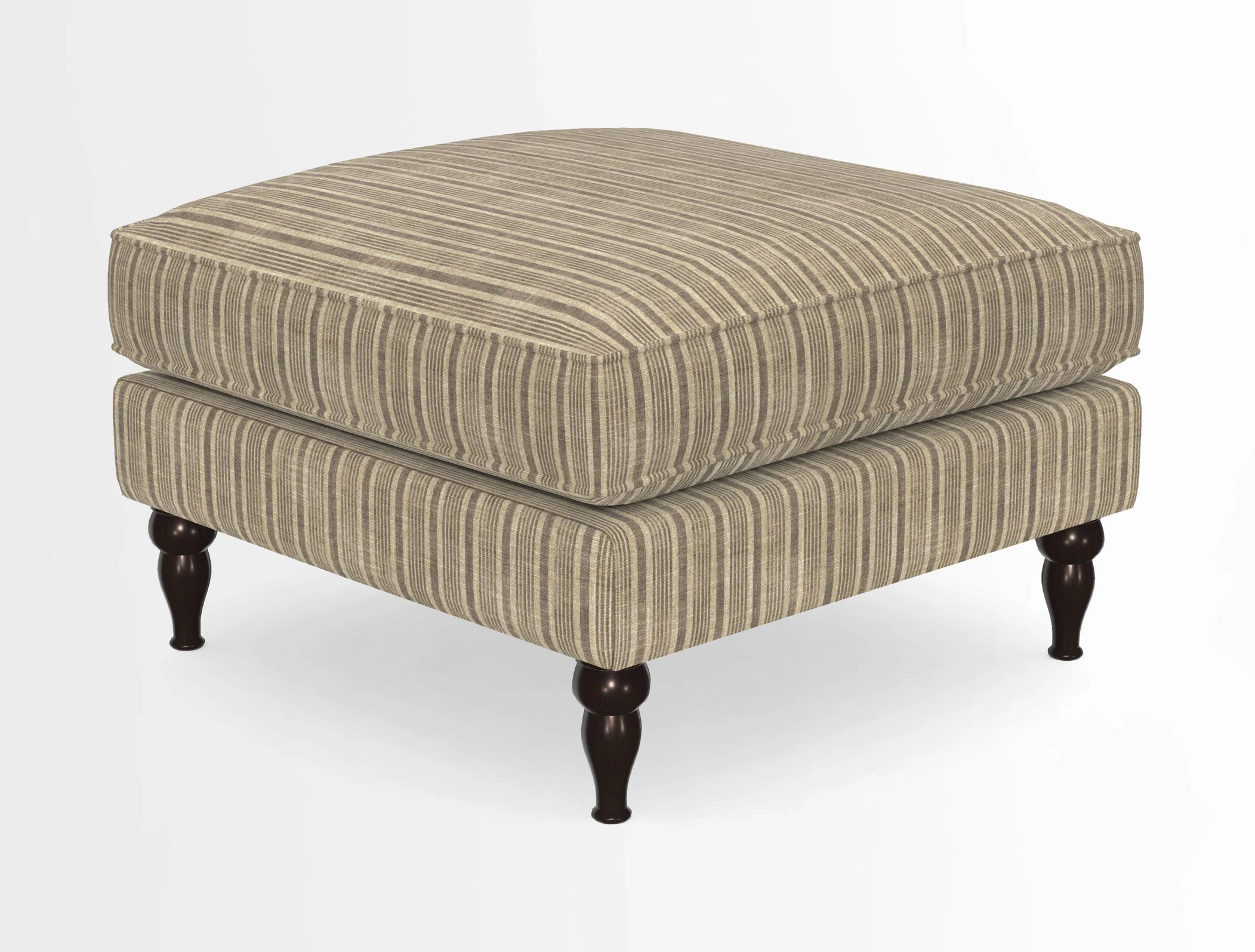 Cooksbridge Standard Footstool in Two Tone Plain Biscuit