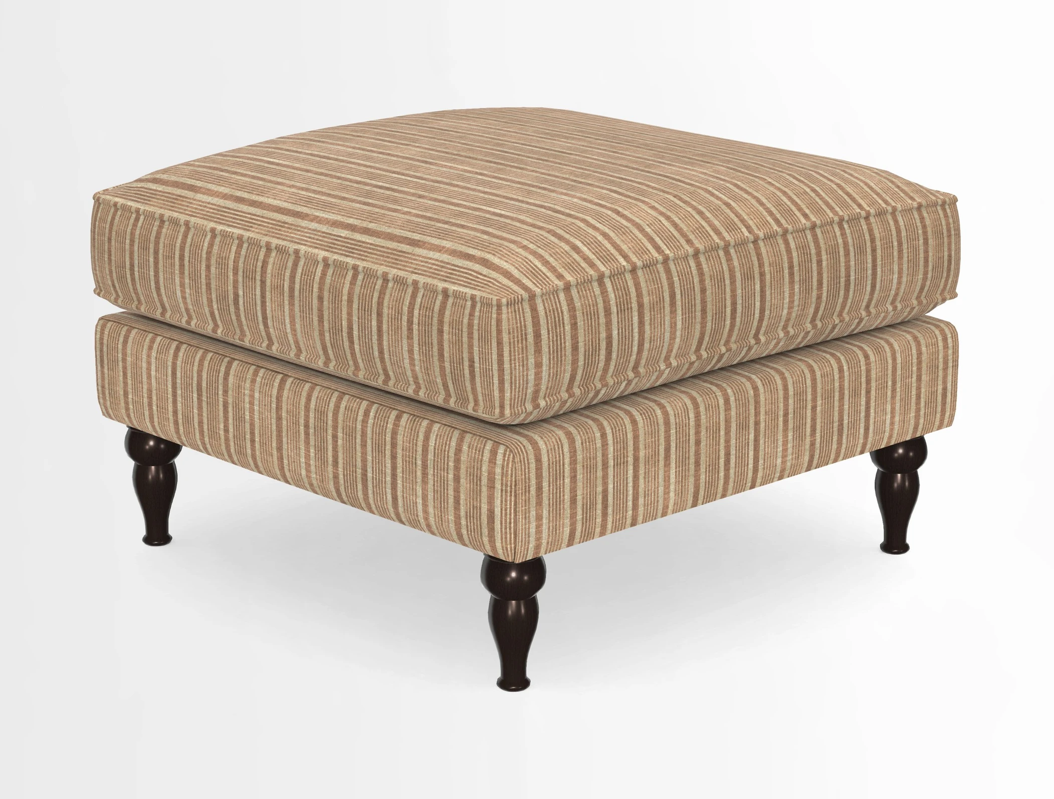 Cooksbridge Standard Footstool in Two Tone Plain Biscuit