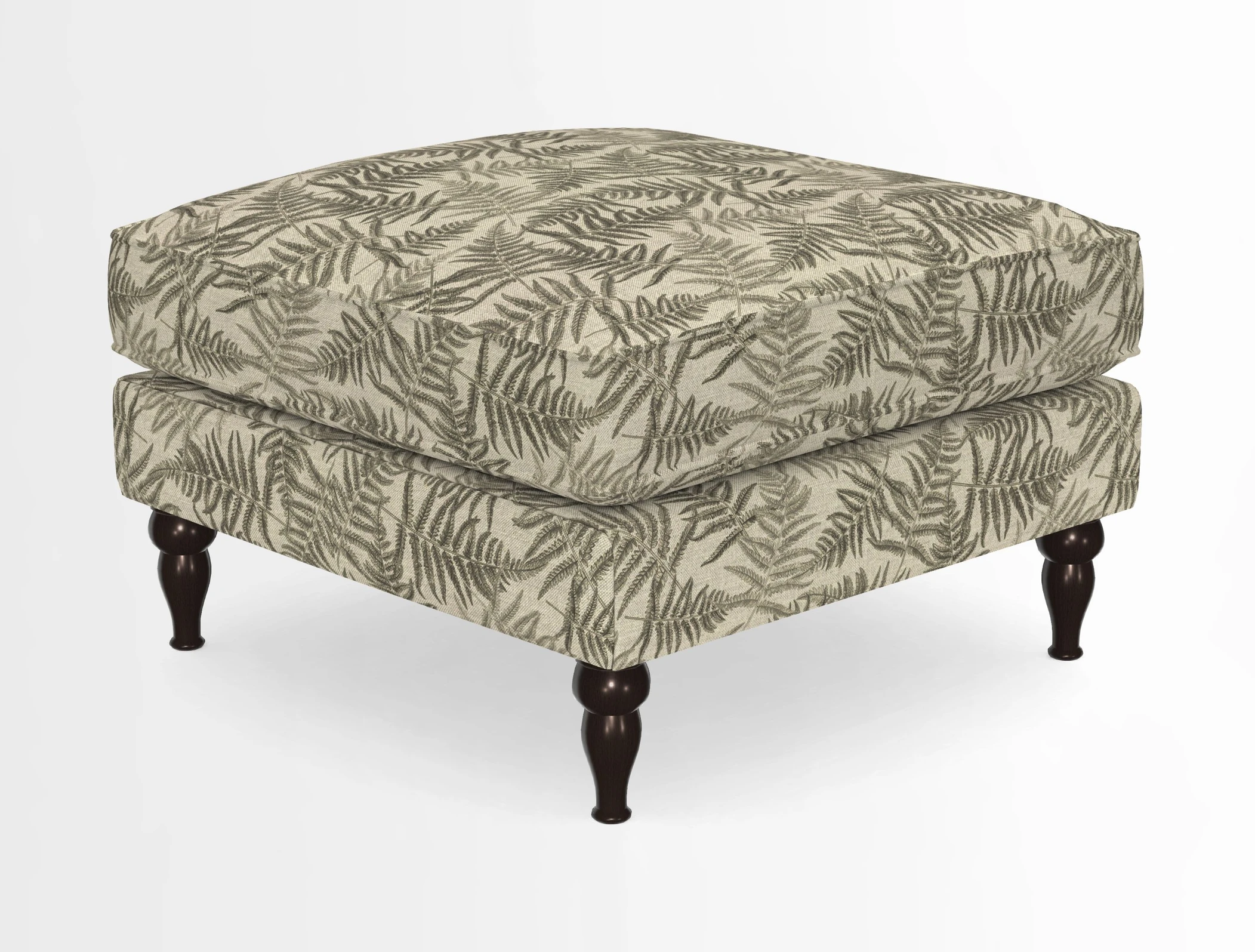 Cooksbridge Standard Footstool in Two Tone Plain Biscuit
