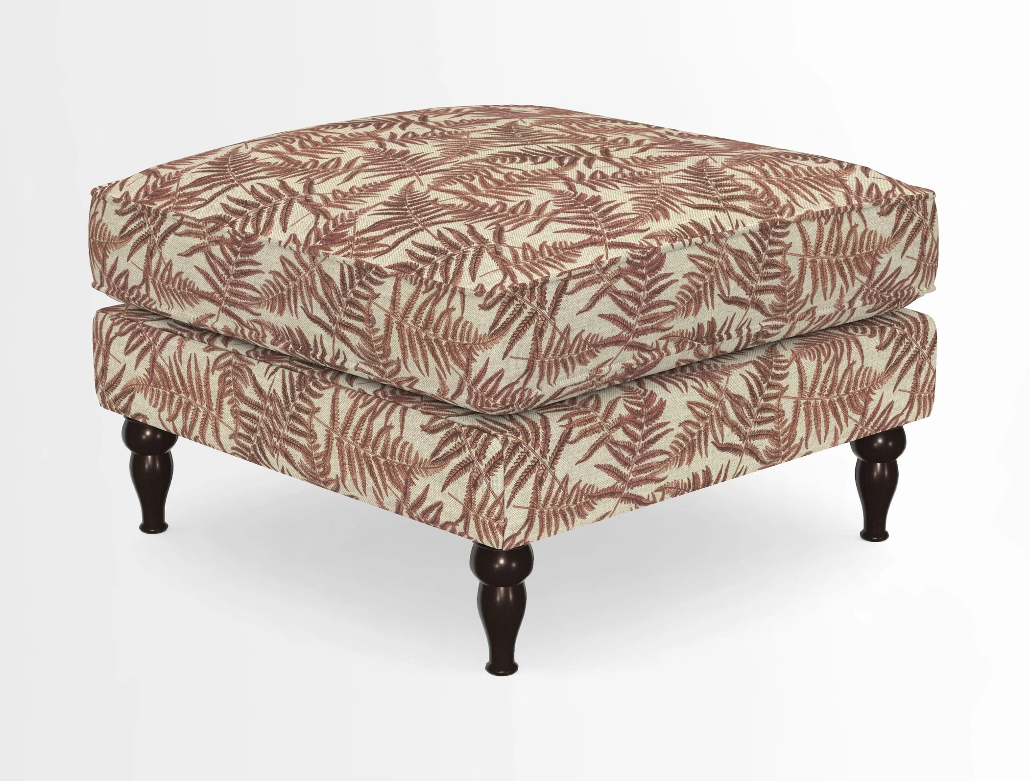 Cooksbridge Standard Footstool in Two Tone Plain Biscuit