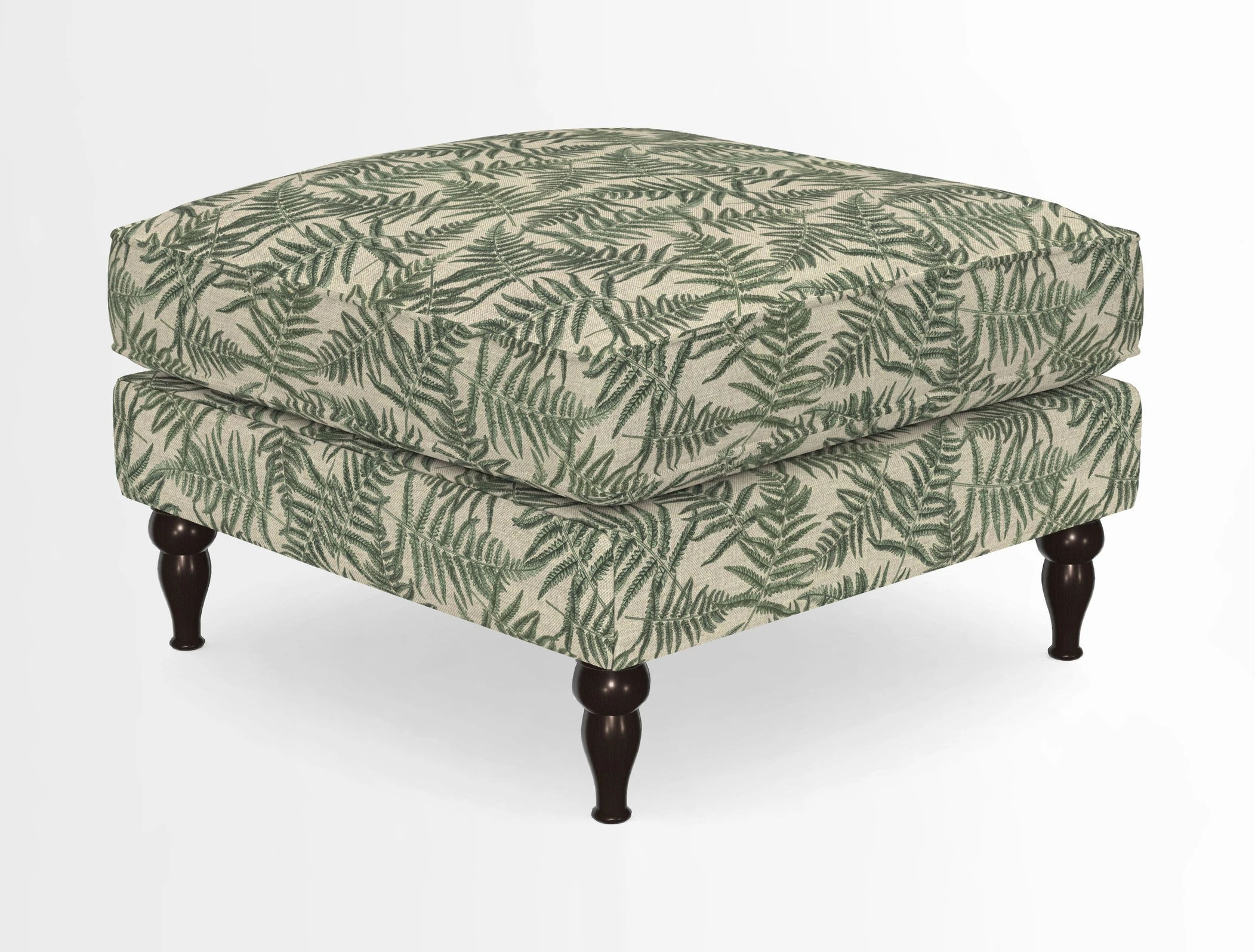Cooksbridge Standard Footstool in Two Tone Plain Biscuit