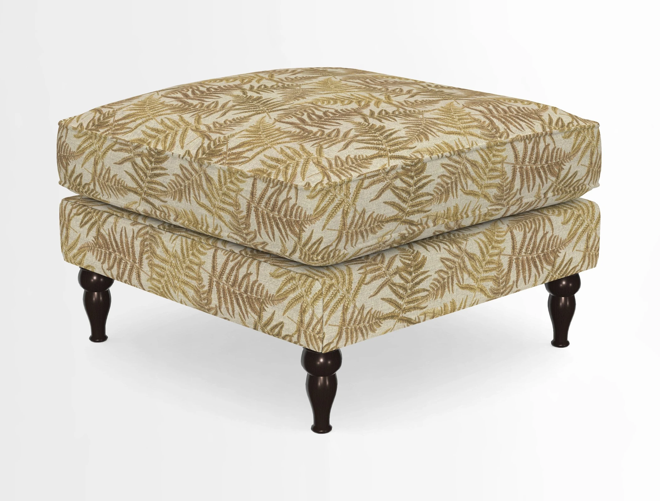 Cooksbridge Standard Footstool in Two Tone Plain Biscuit